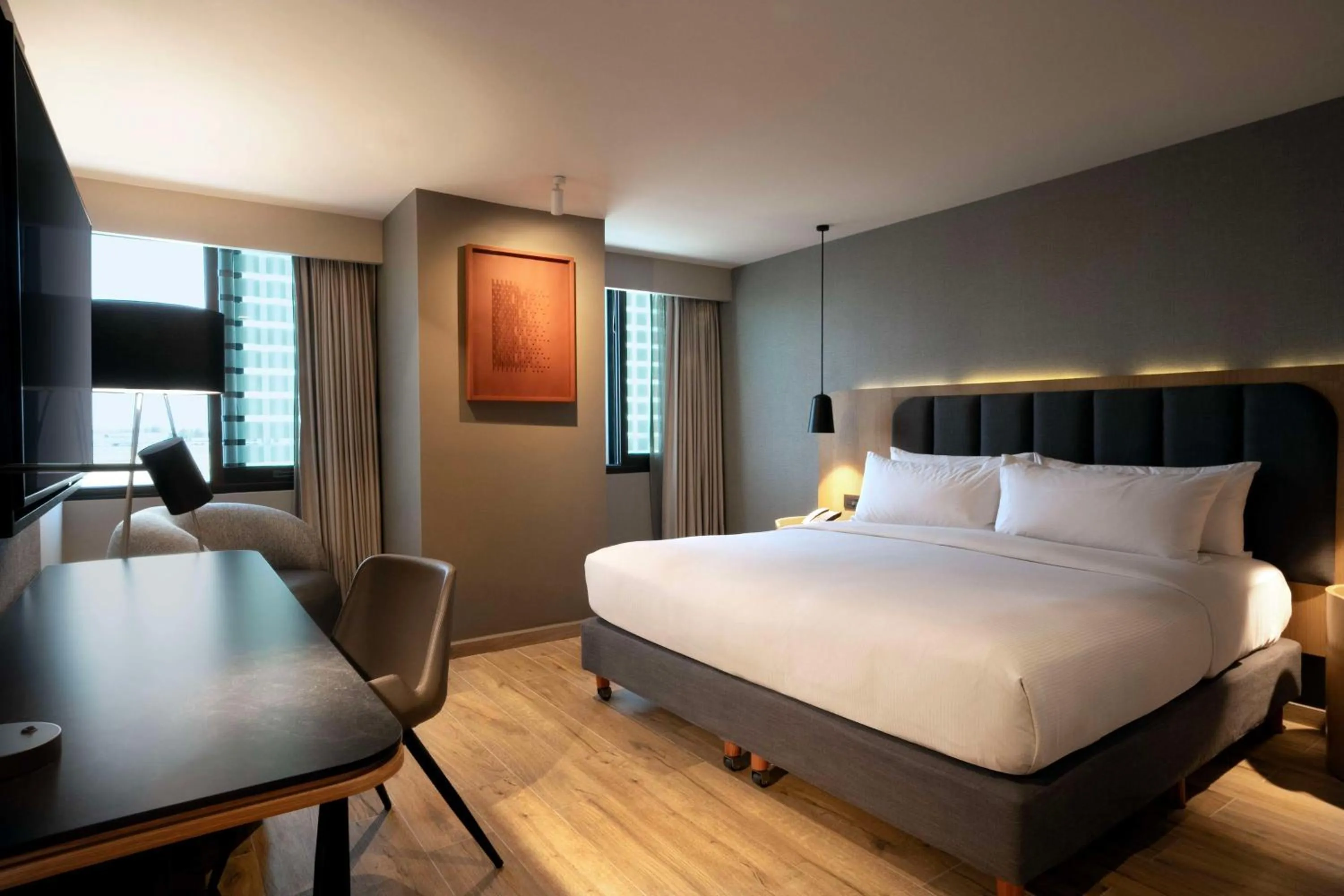 Bed in Hilton Mexico City Airport