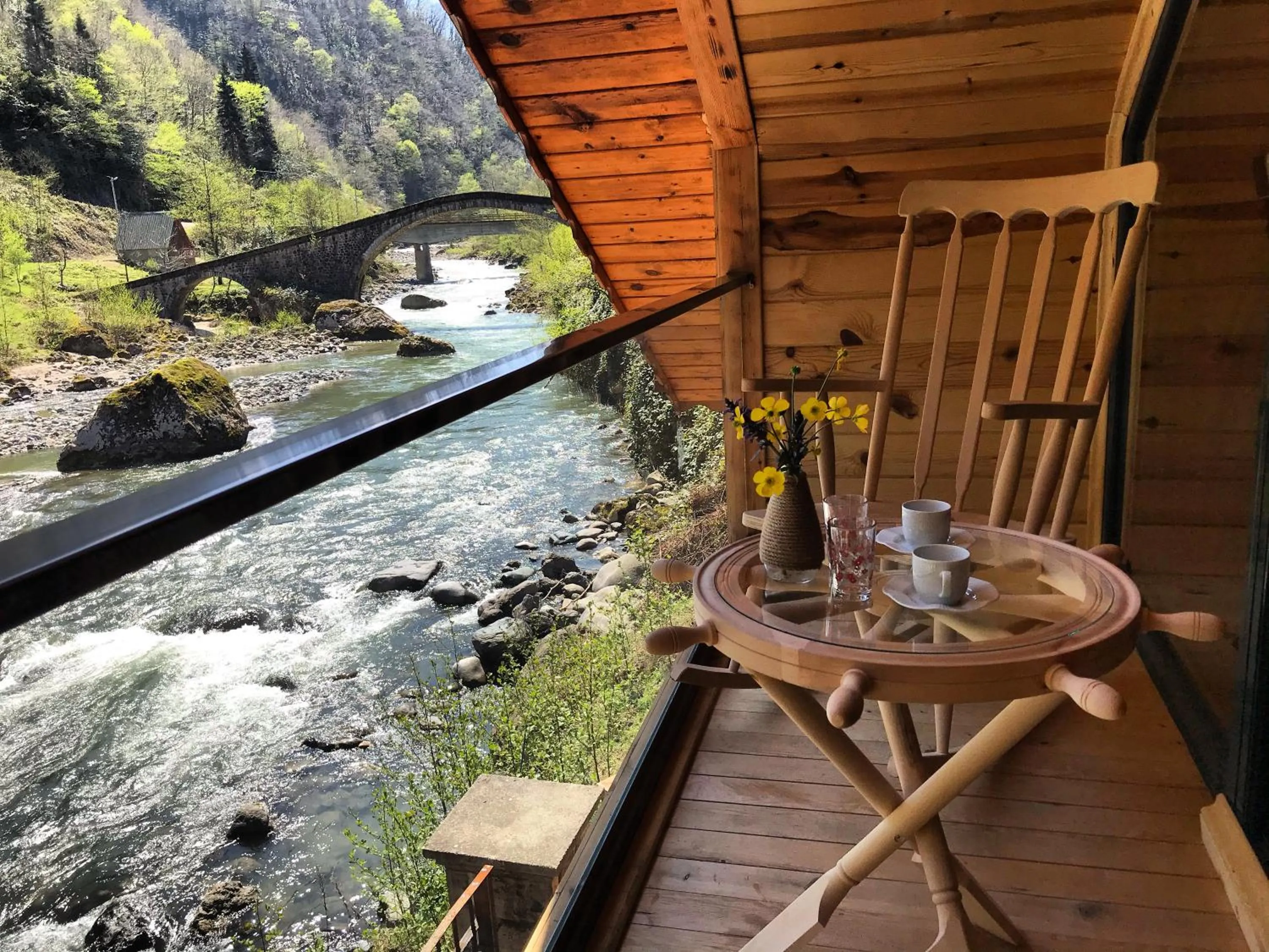 Balcony/Terrace in TUVA VİLLA Bungalov