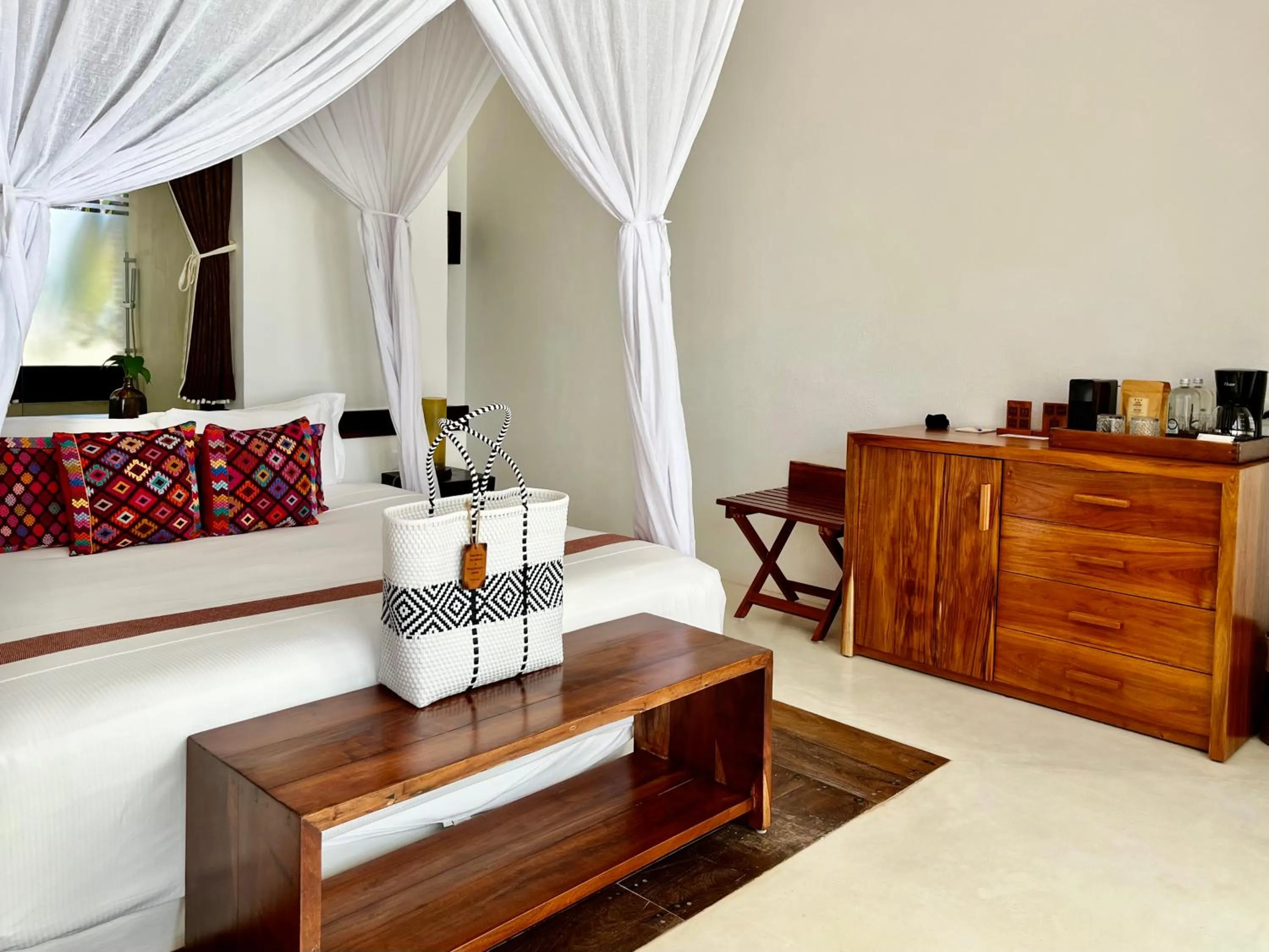 Bedroom in The Beach Tulum Hotel