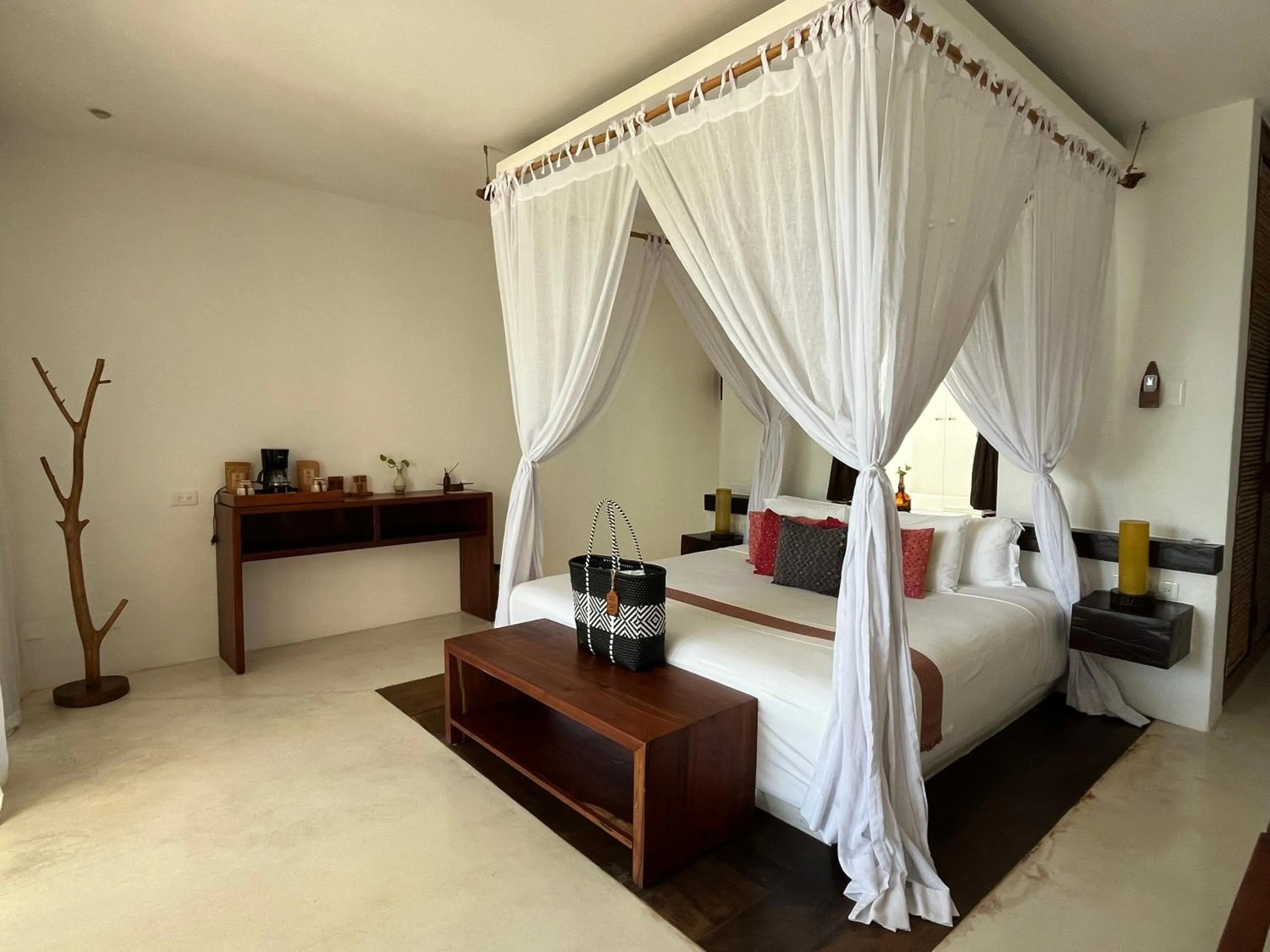 Bed in The Beach Tulum Hotel