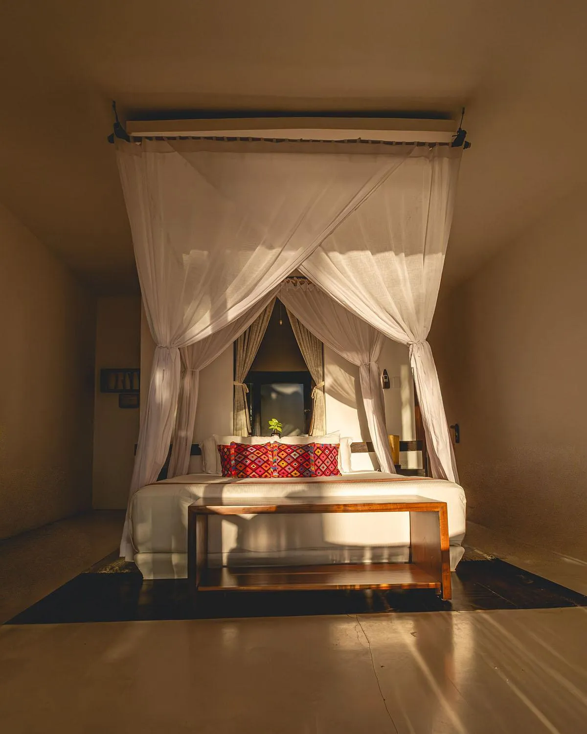 Bed in The Beach Tulum Hotel