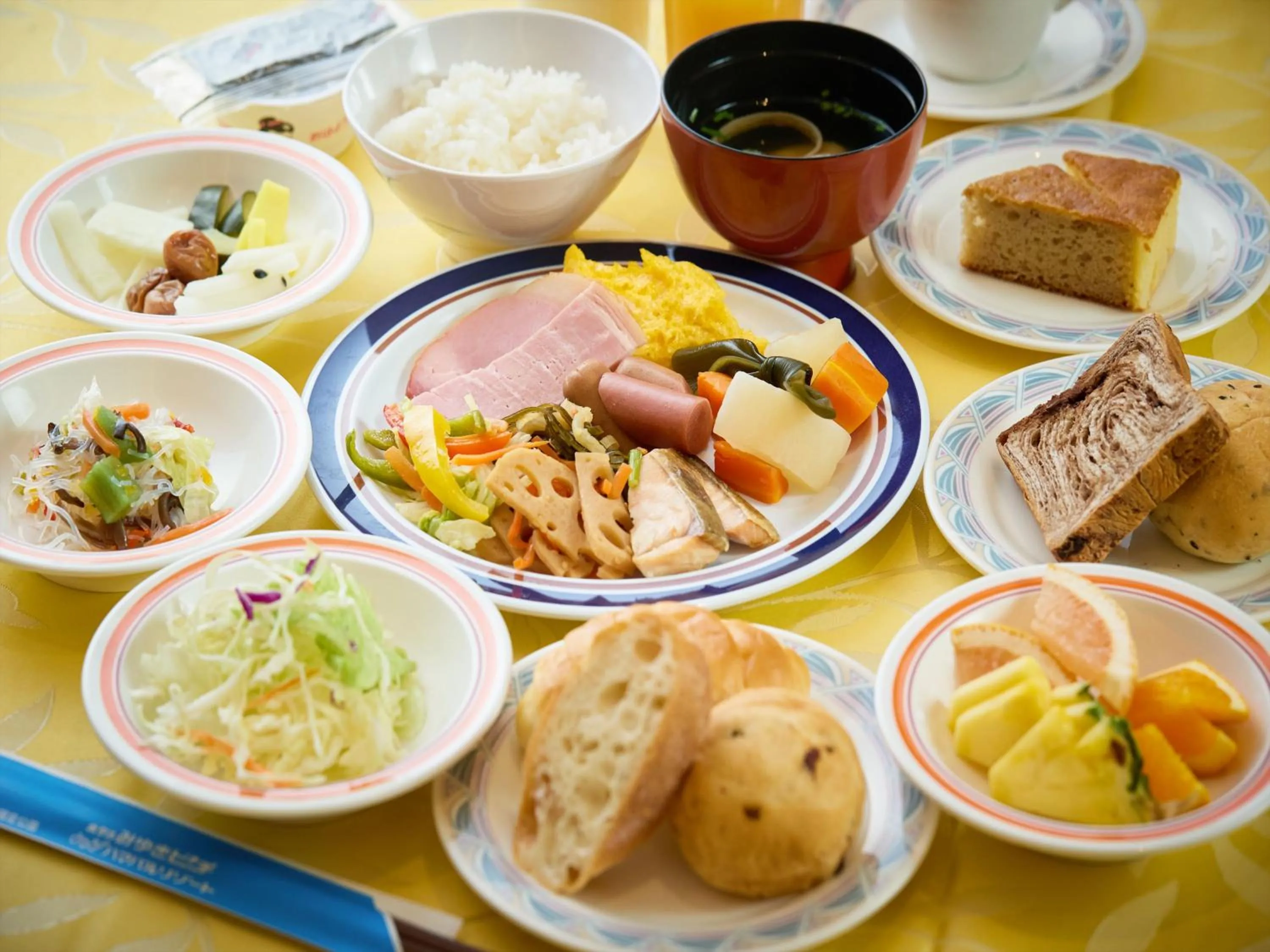 Breakfast in Hotel Miyuki Beach