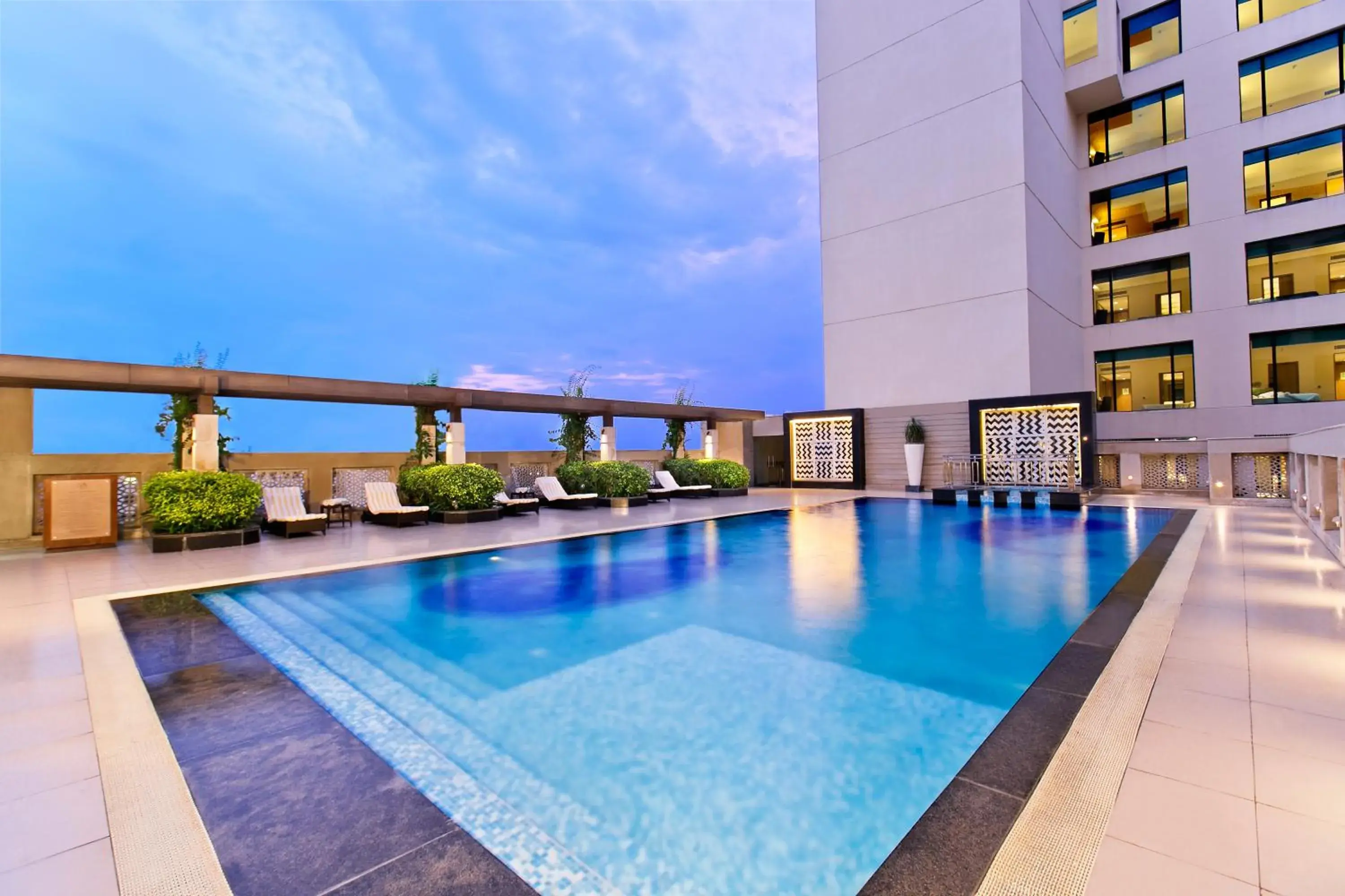 Swimming pool in The Lalit Jaipur Swimming pool in The Lalit Jaipur