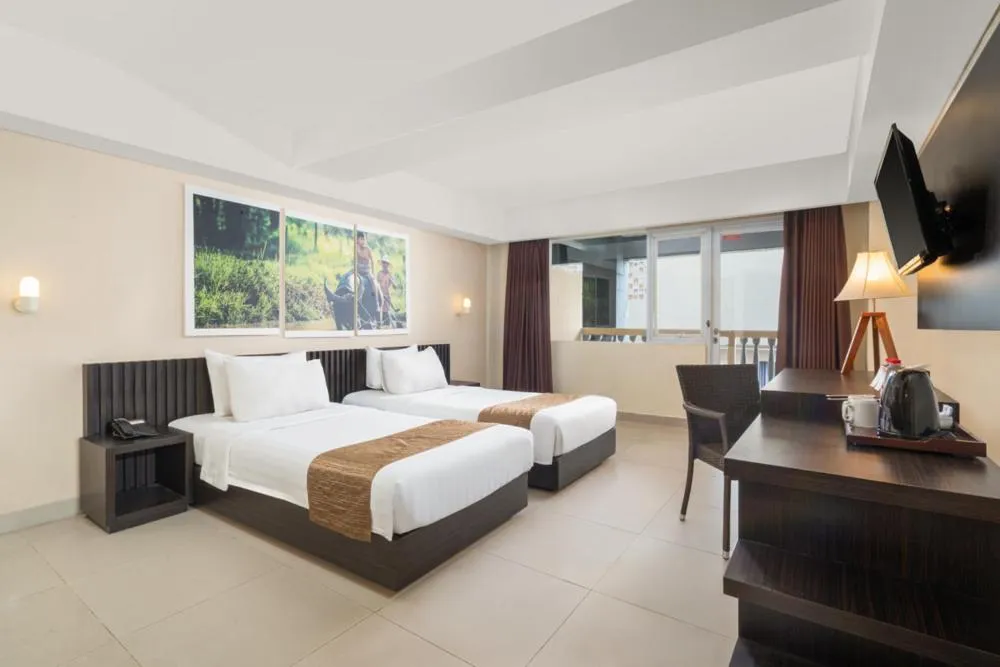 Bed in Merapi Merbabu Hotel Yogyakarta Powered by Archipelago