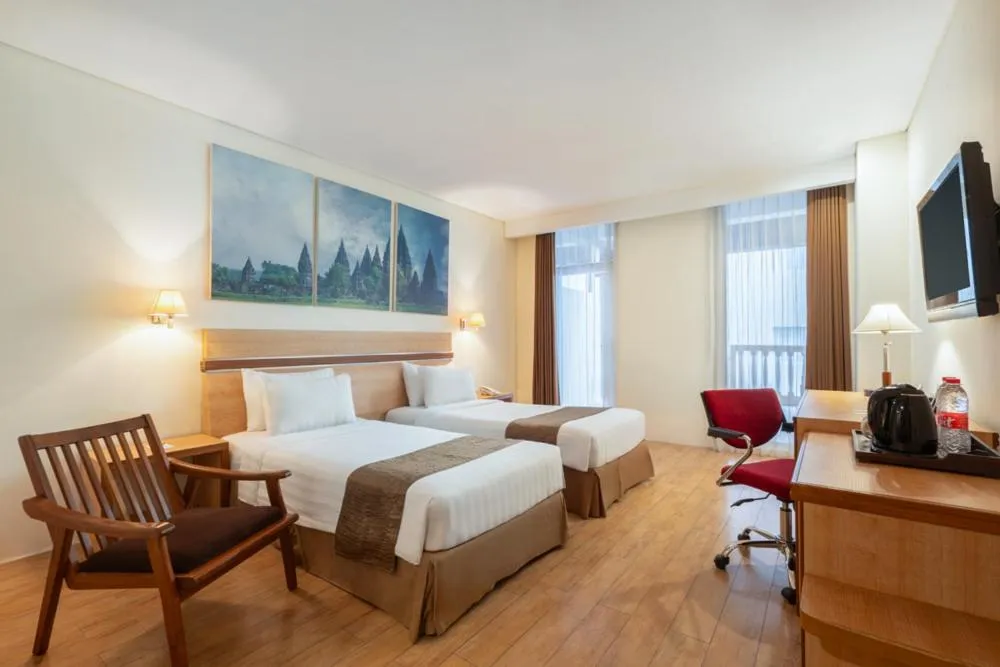 Bed in Merapi Merbabu Hotel Yogyakarta Powered by Archipelago