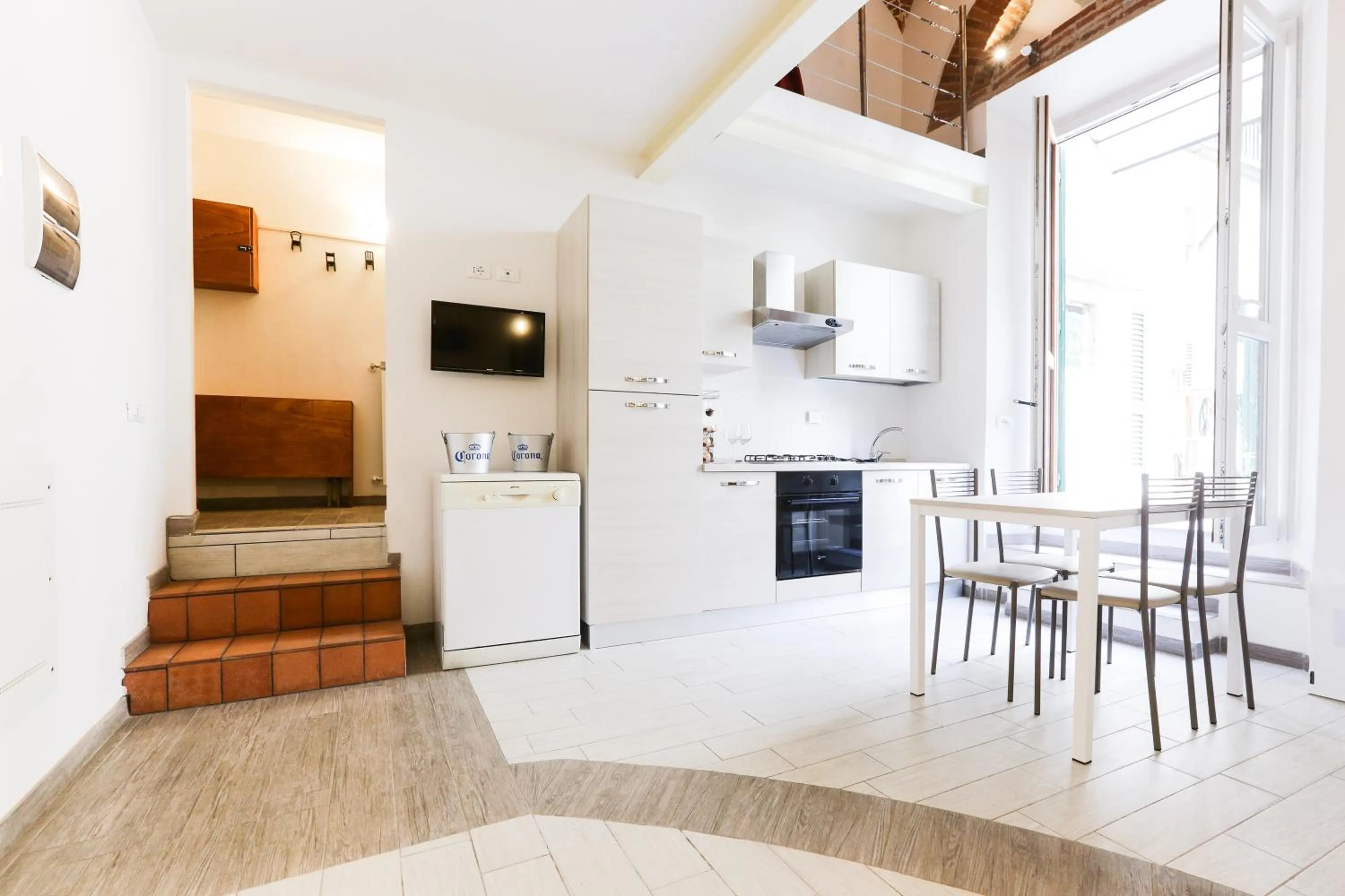 Kitchen or kitchenette in Florence Fortezza Apartment
