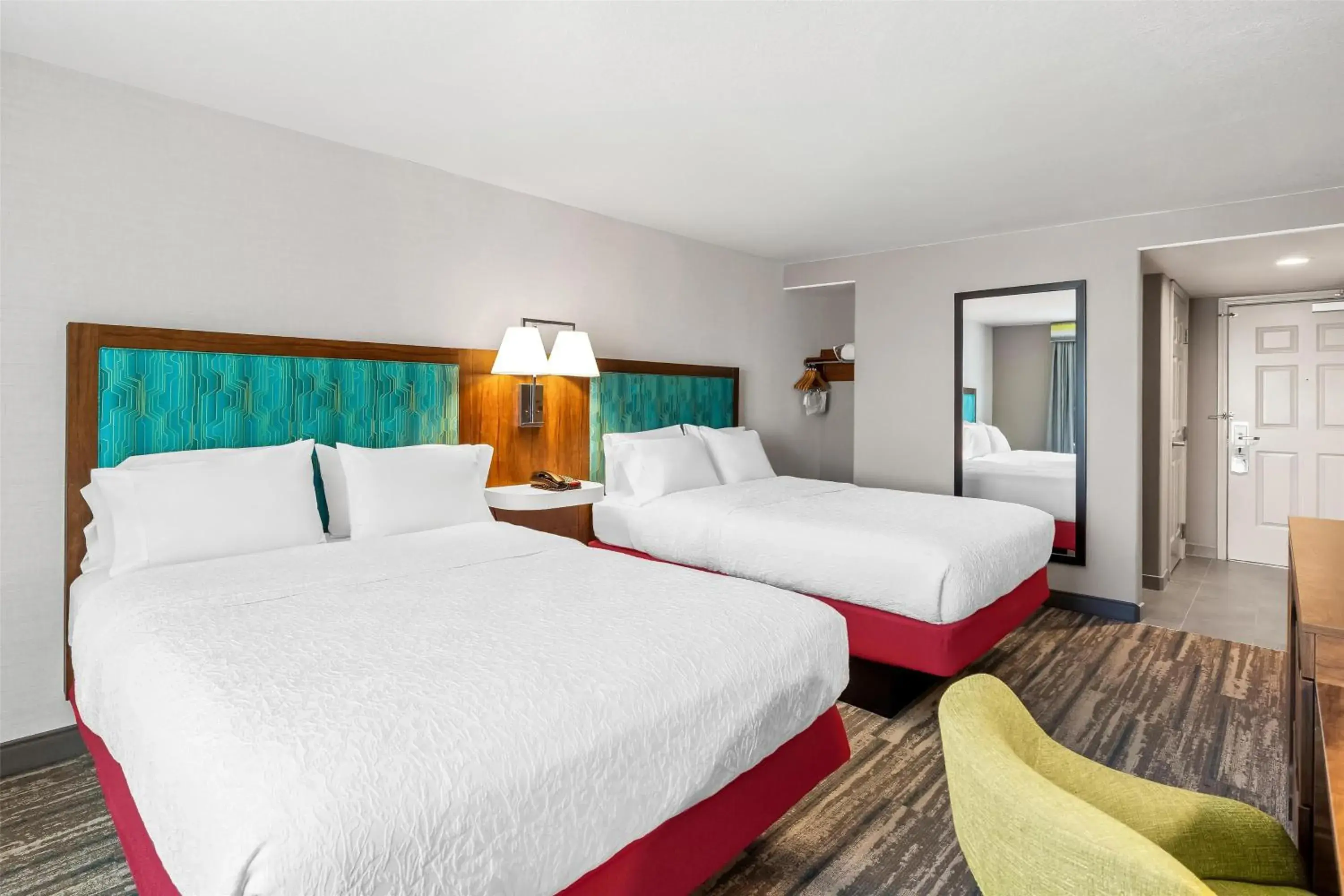 Bed in Hampton Inn & Suites Lathrop Bed in Hampton Inn & Suites Lathrop