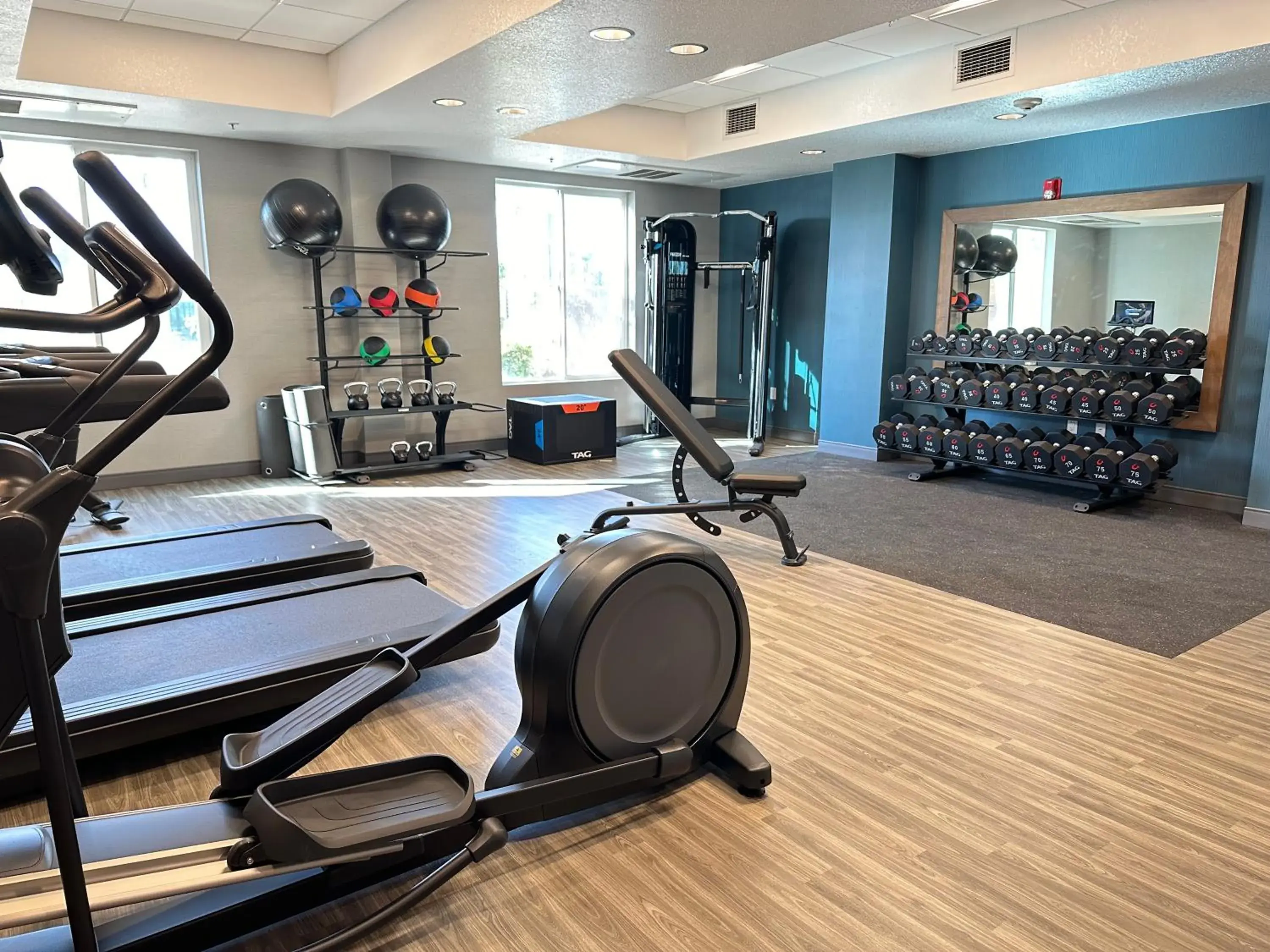 Fitness centre/facilities in Hampton Inn & Suites Lathrop Fitness centre/facilities in Hampton Inn & Suites Lathrop
