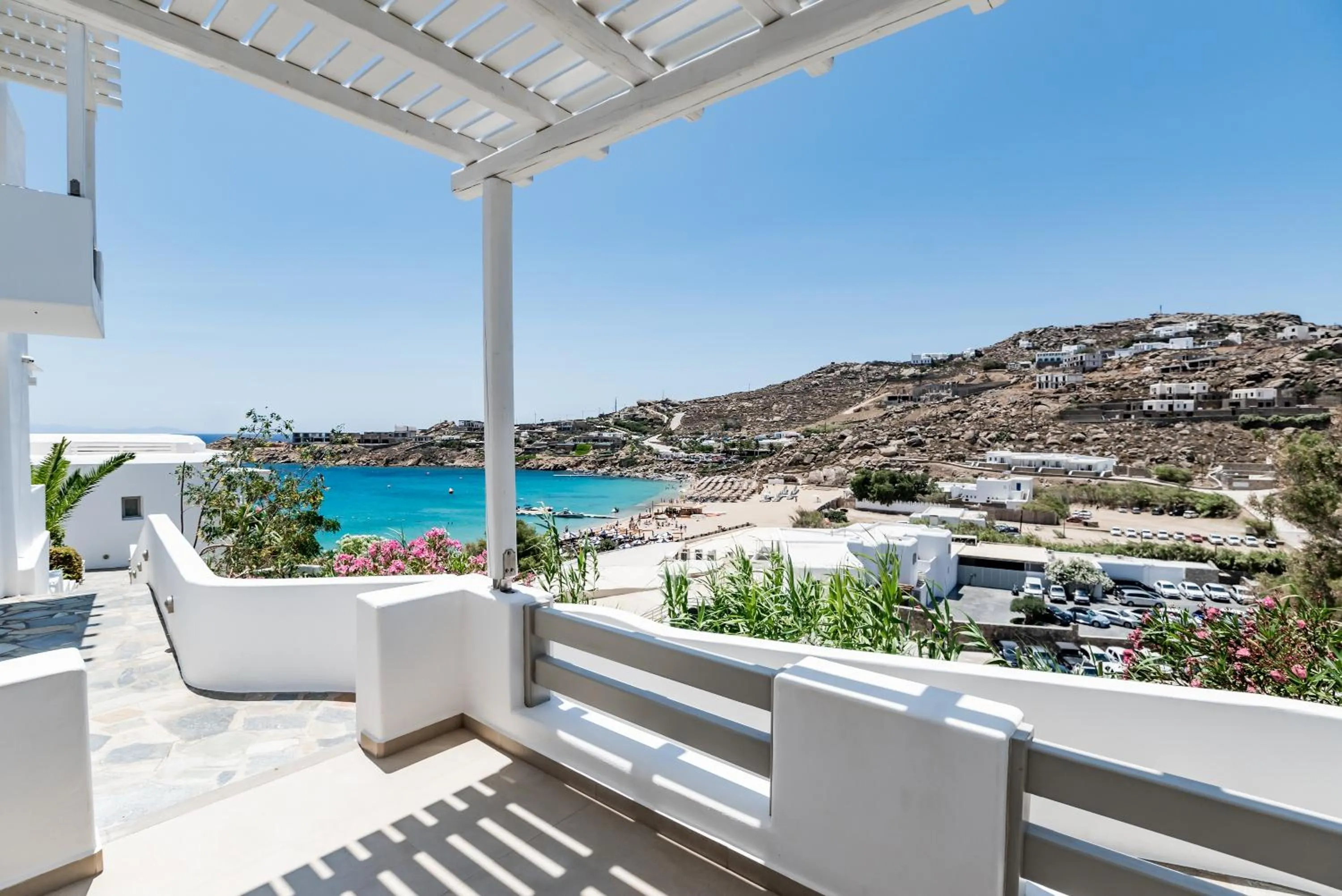 Patio in Super Paradise Hotel