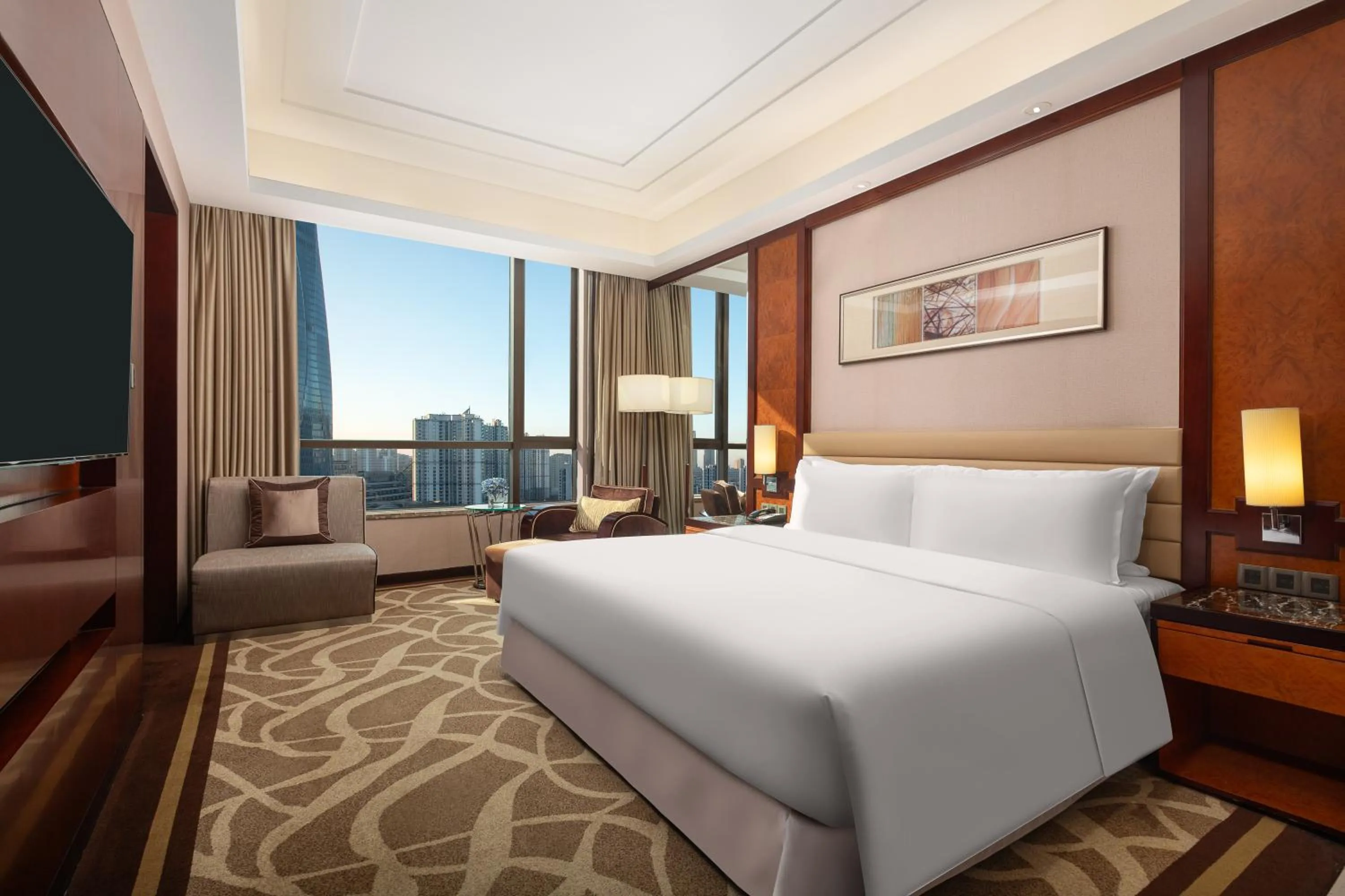 Bed in Sheraton Tianjin Binhai