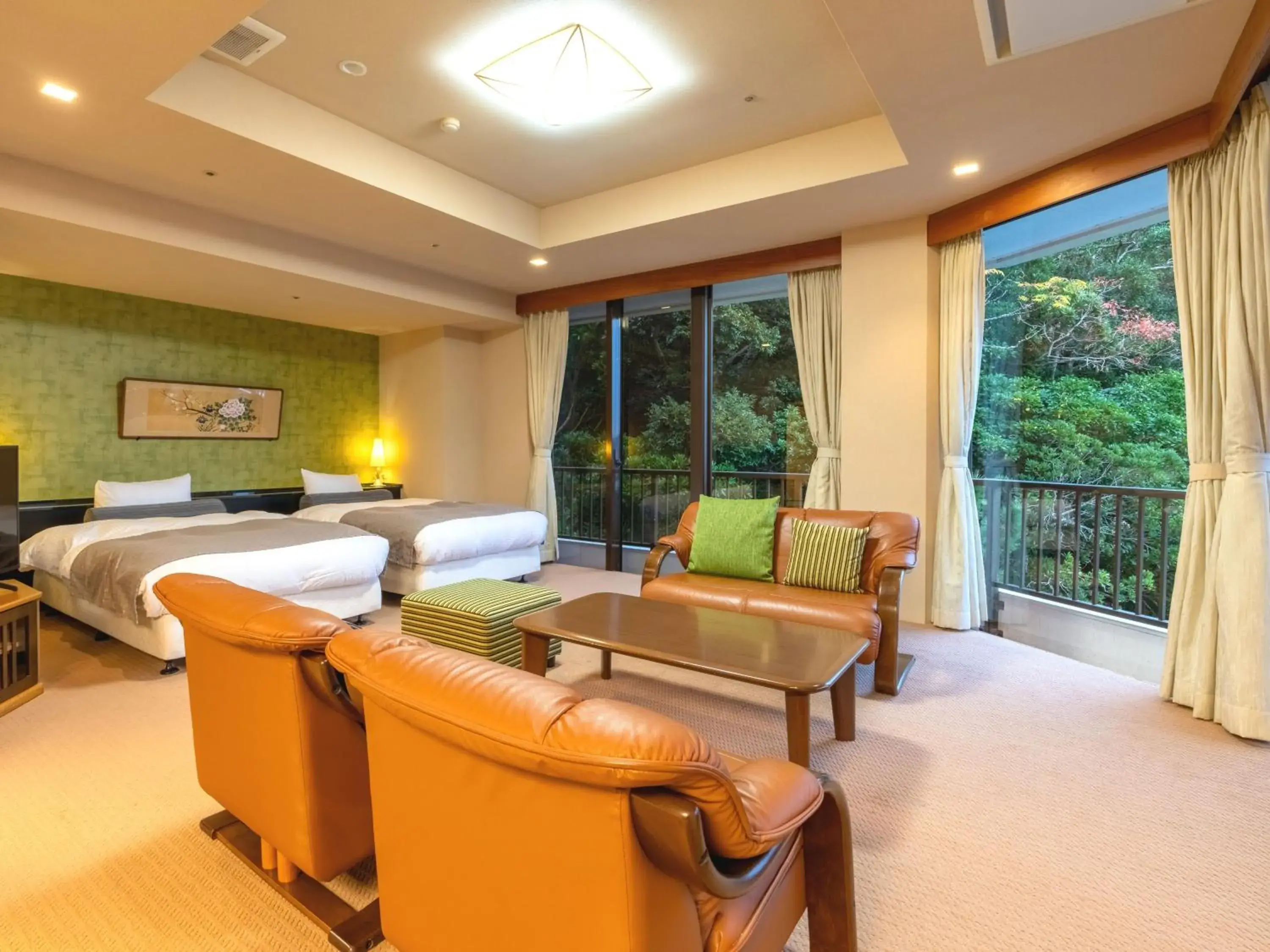 Photo of the whole room, Bed in Kumano-bettei Nakanoshima Photo of the whole room, Bed in Kumano-bettei Nakanoshima