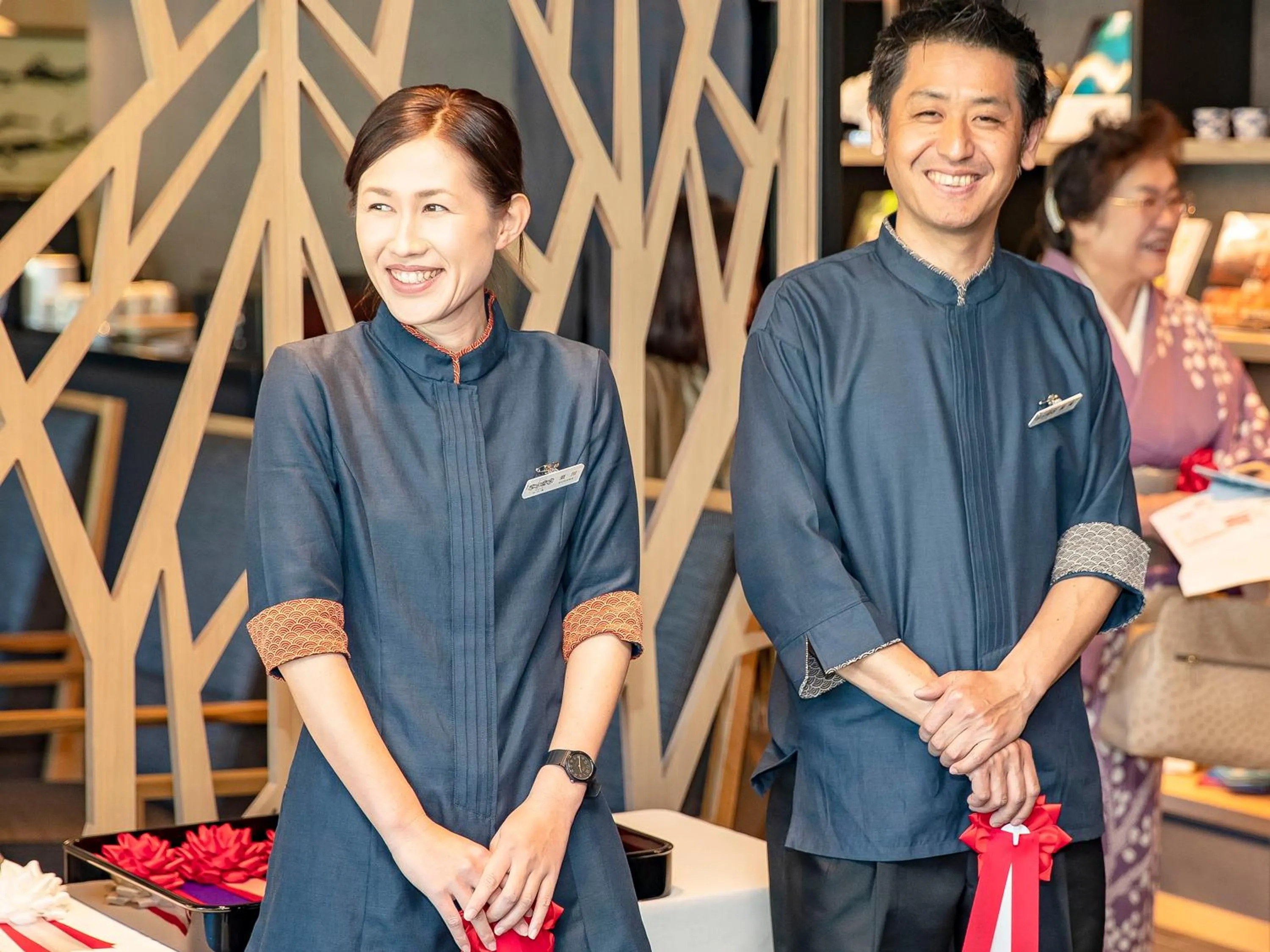 Staff in Kumano-bettei Nakanoshima