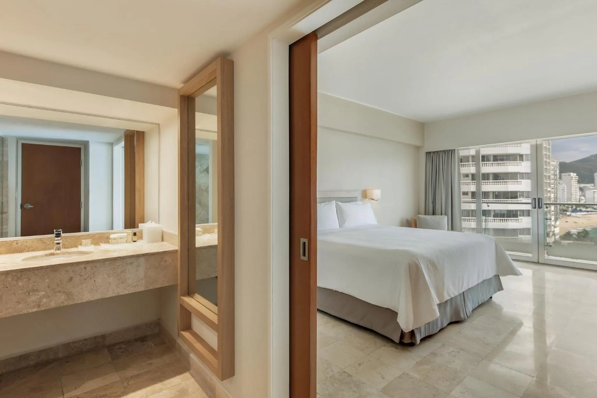 Bathroom, Bed in Fiesta Americana Acapulco Villas