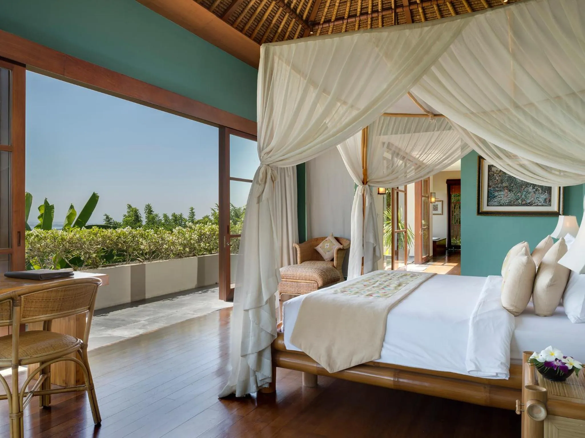 Bed in The Longhouse, Jimbaran - Bali