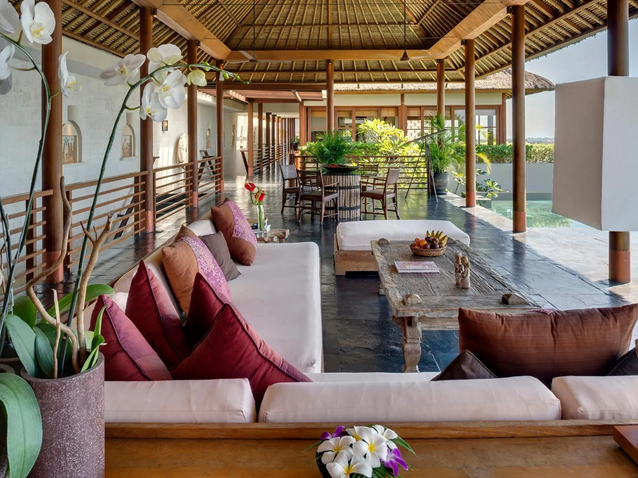 Living room in The Longhouse, Jimbaran - Bali