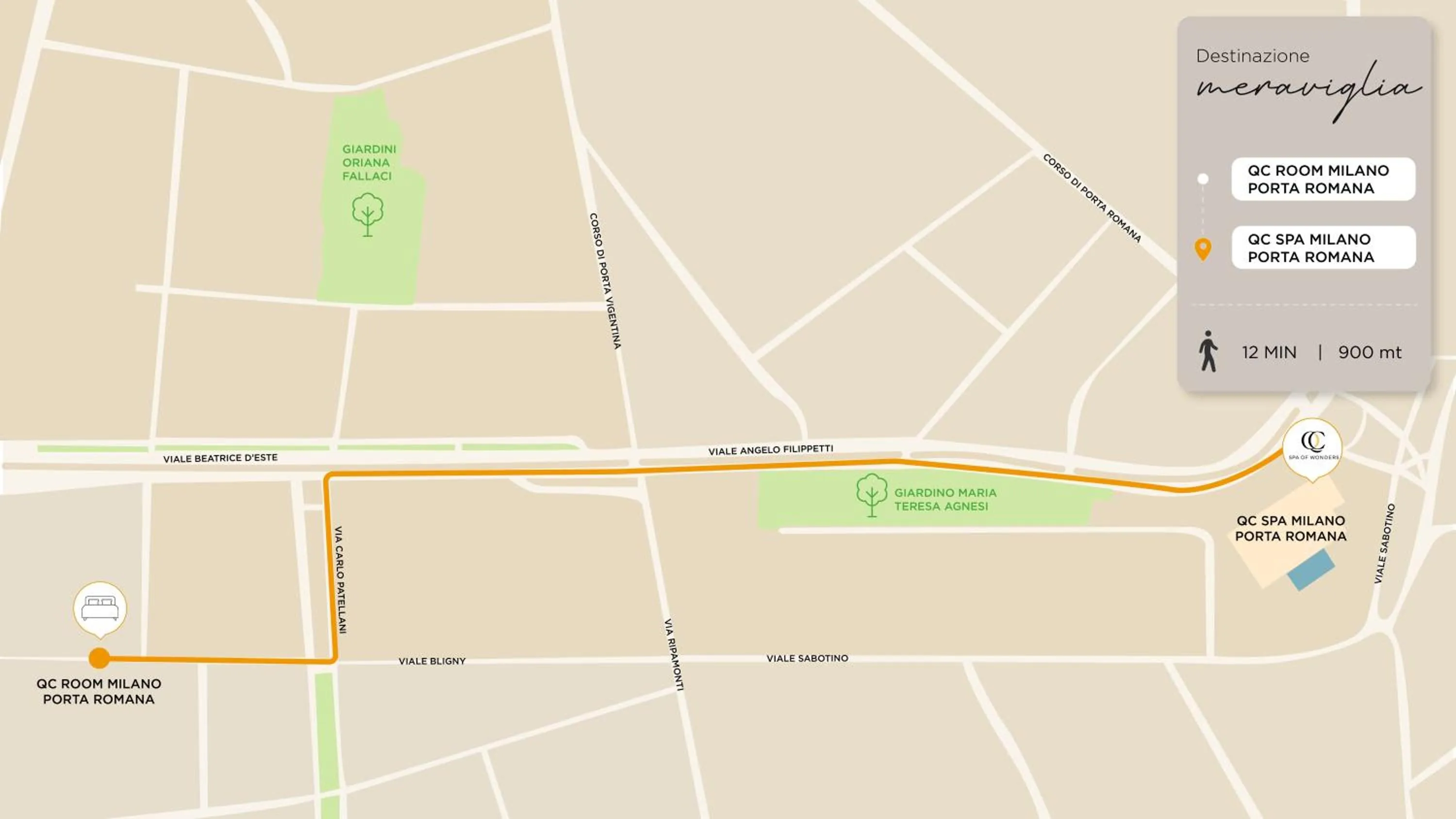 Spa and wellness centre/facilities in QC Room Milano Porta Romana