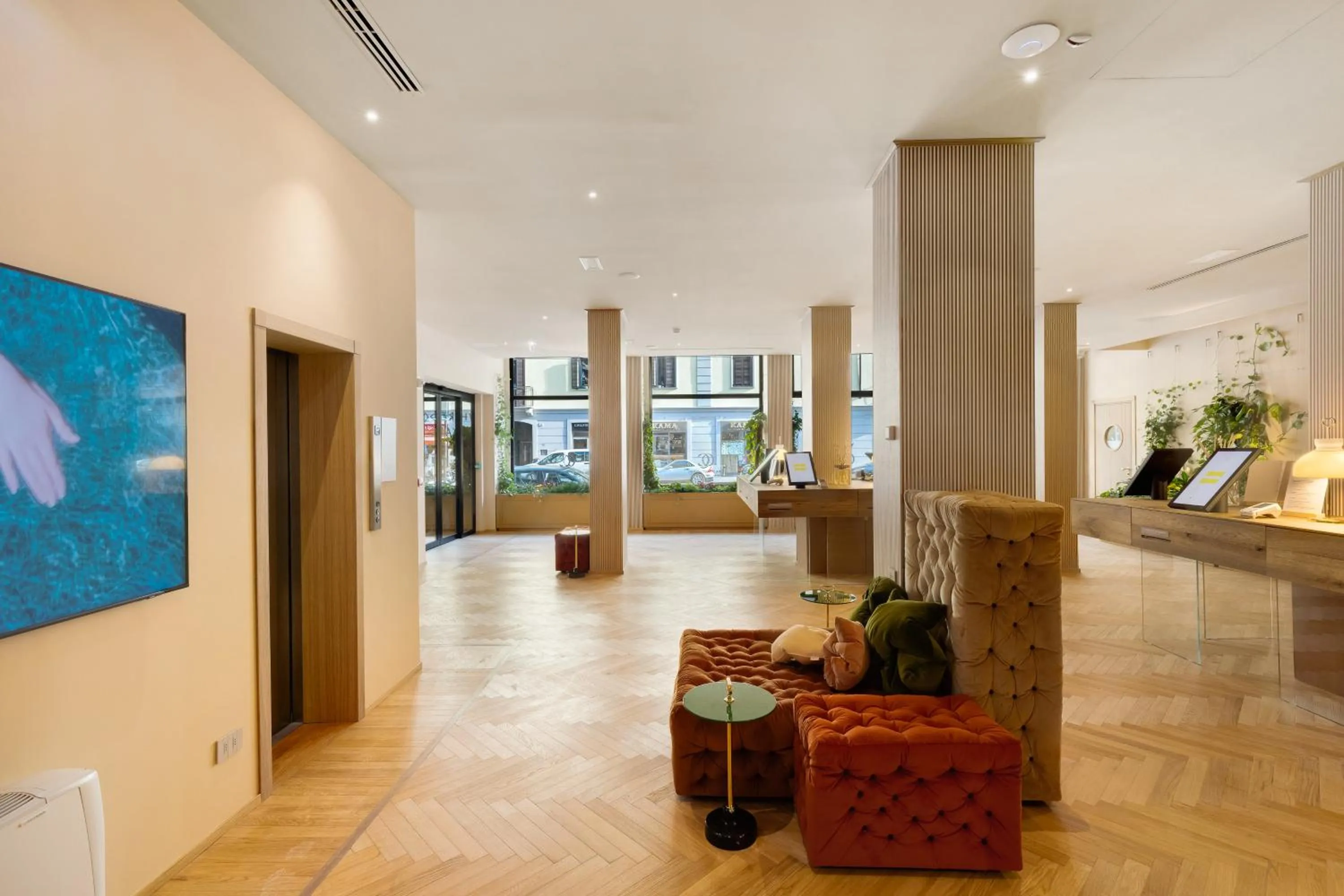 Lobby or reception in QC Room Milano Porta Romana