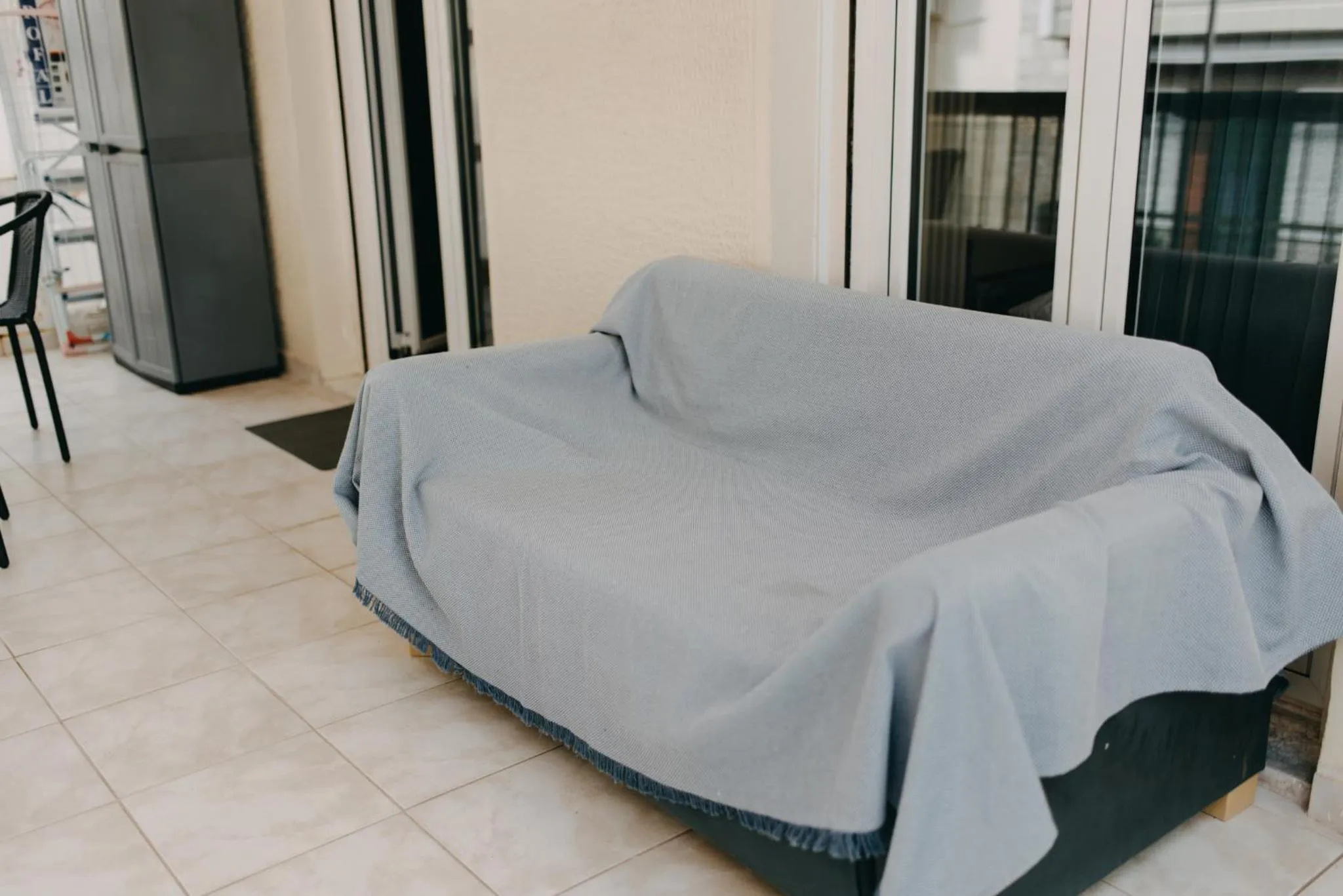 Balcony/Terrace, Bed in BEST HOUSE, DECK APRTM., OLD PORT OF PATRAS