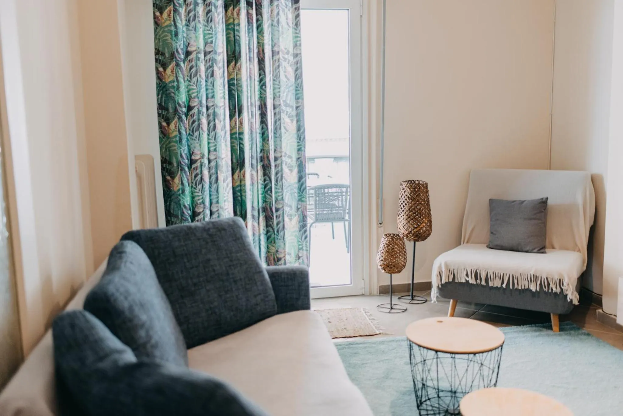 Living room in BEST HOUSE, DECK APRTM., OLD PORT OF PATRAS