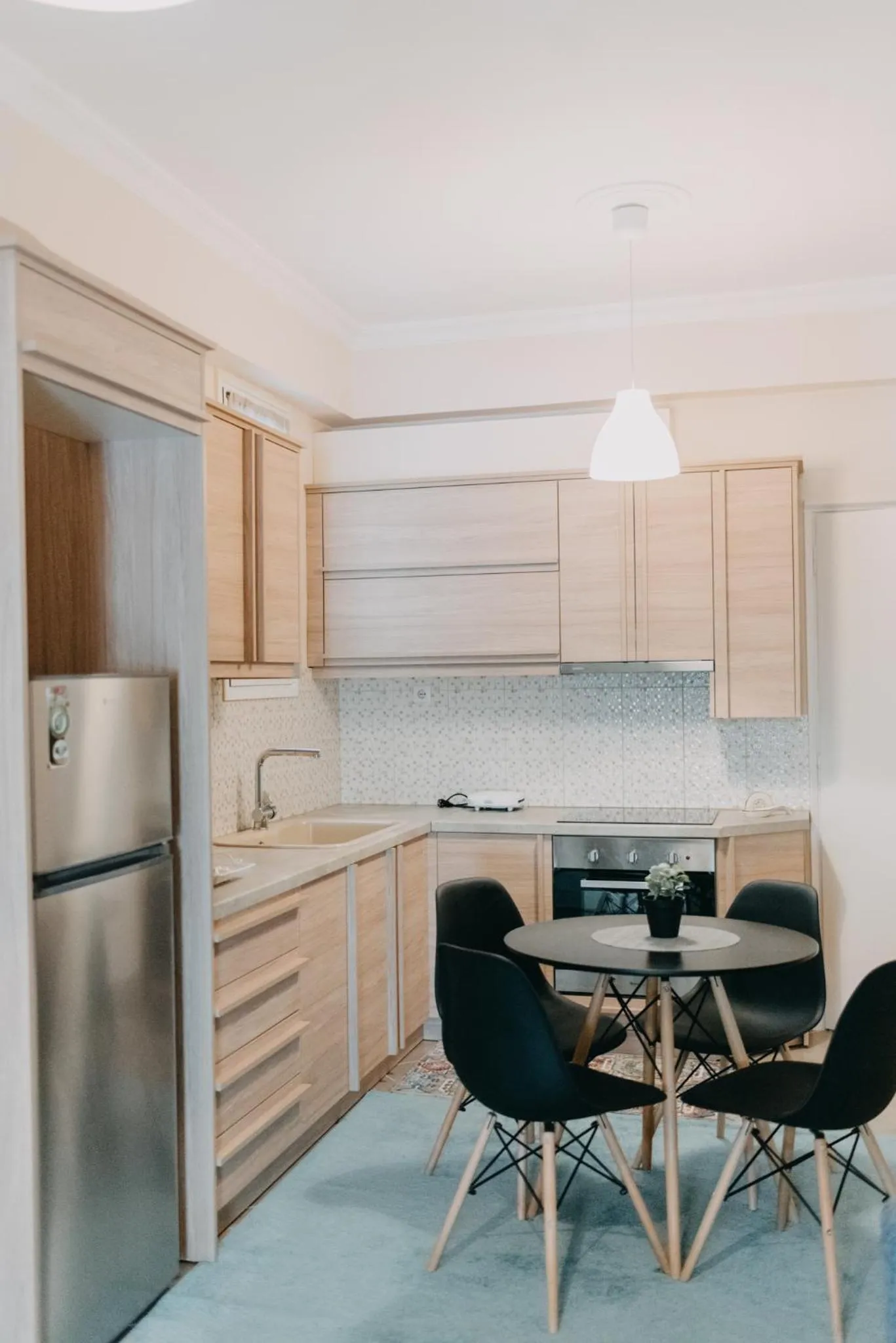 Kitchen or kitchenette in BEST HOUSE, DECK APRTM., OLD PORT OF PATRAS