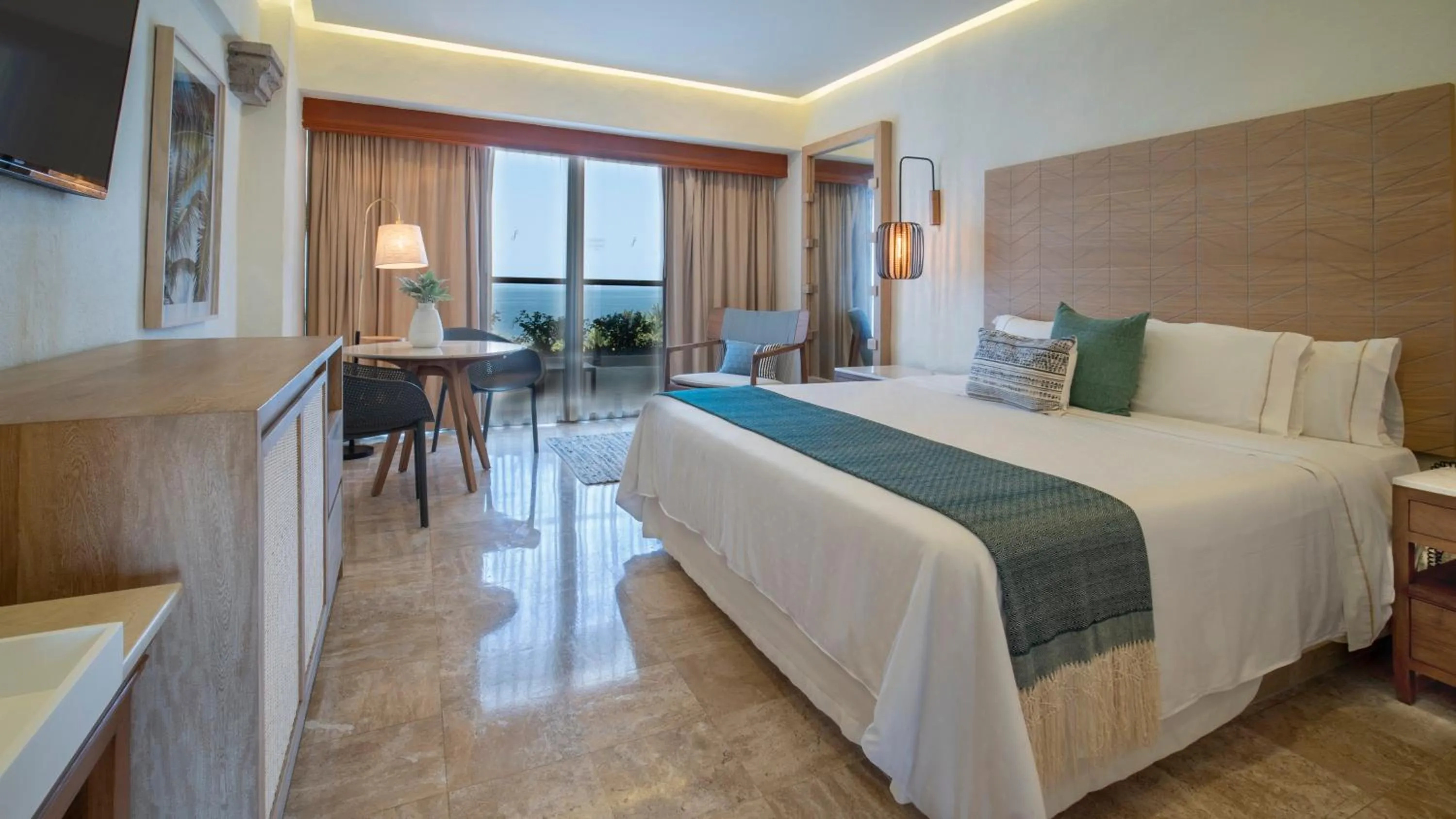 Photo of the whole room, Bed in Fiesta Americana Puerto Vallarta All Inclusive & Spa