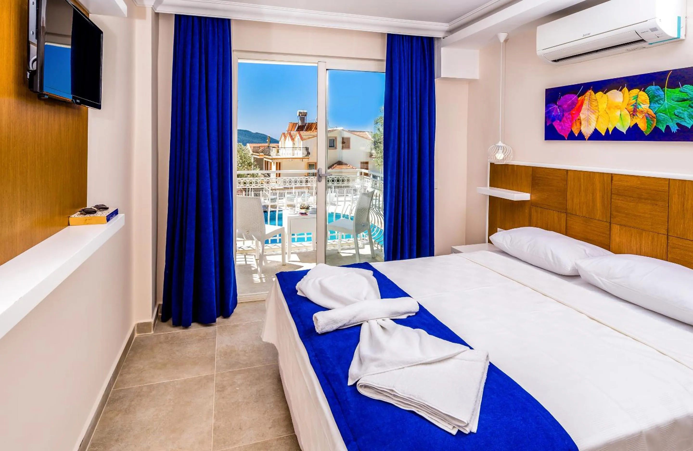 Standard Double or Twin Room with Pool View in Kaş Artemis Hotel