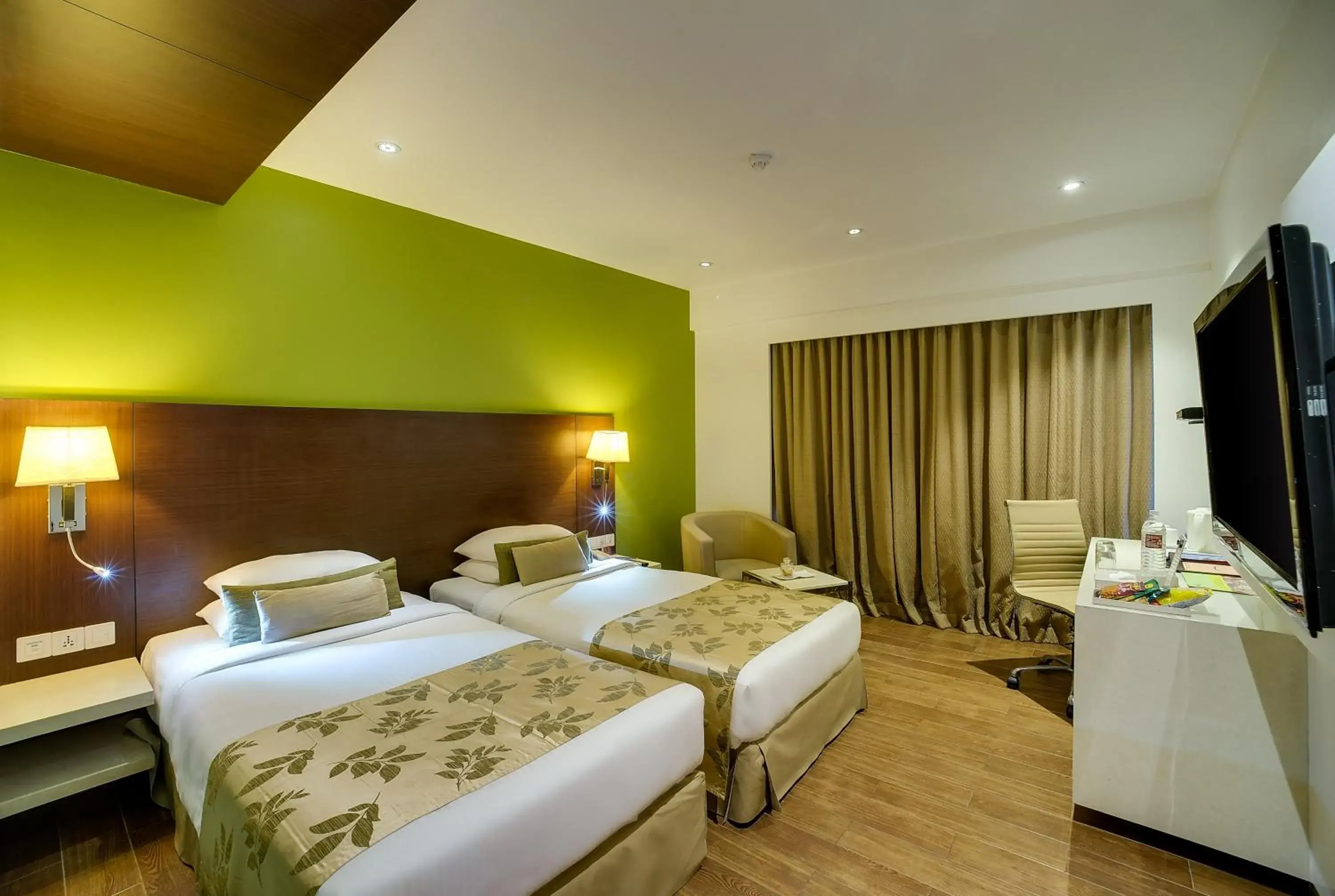 Bedroom, Bed in Ramee Grand Hotel and Spa, Pune Bedroom, Bed in Ramee Grand Hotel and Spa, Pune
