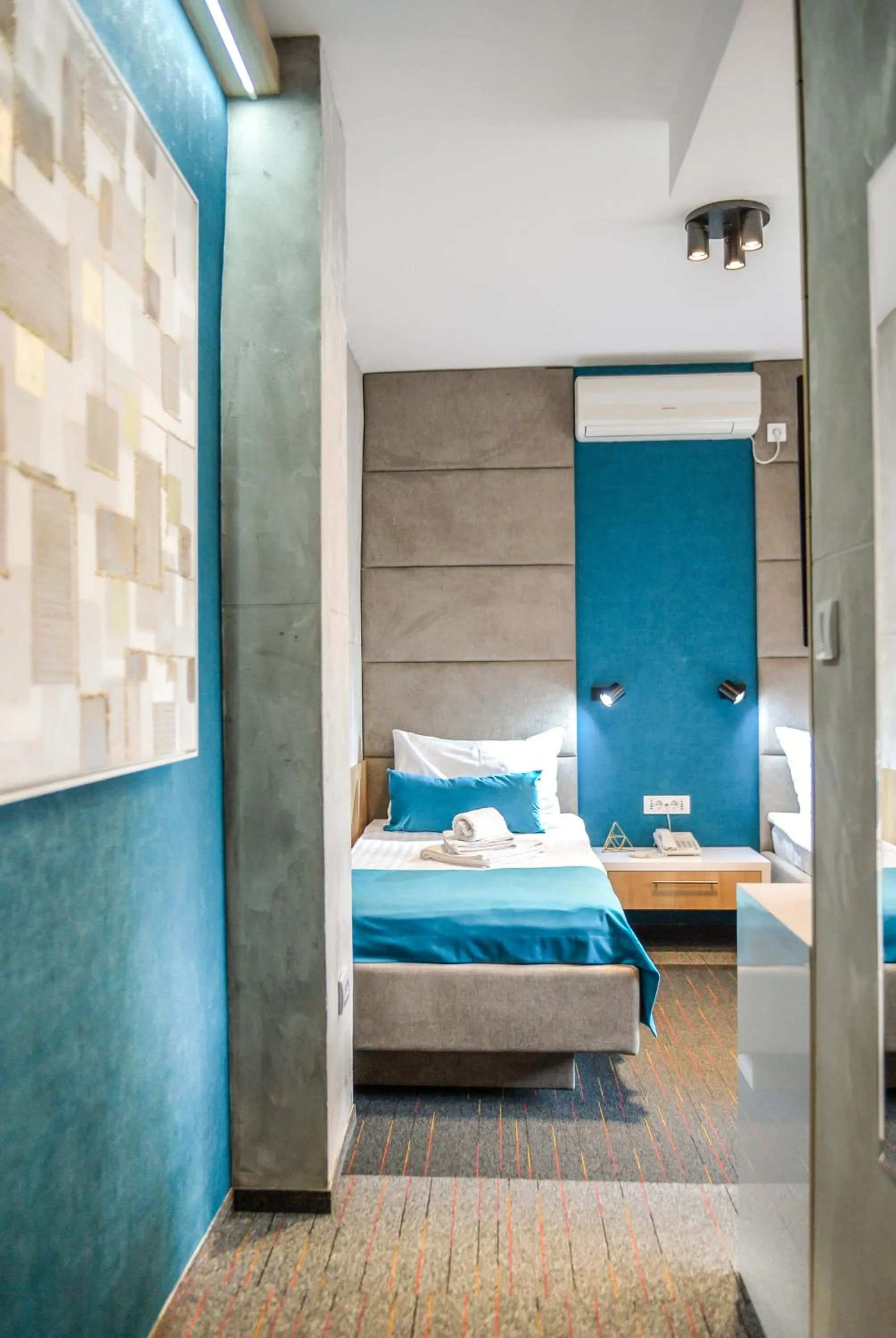 Bed in Garni hotel King