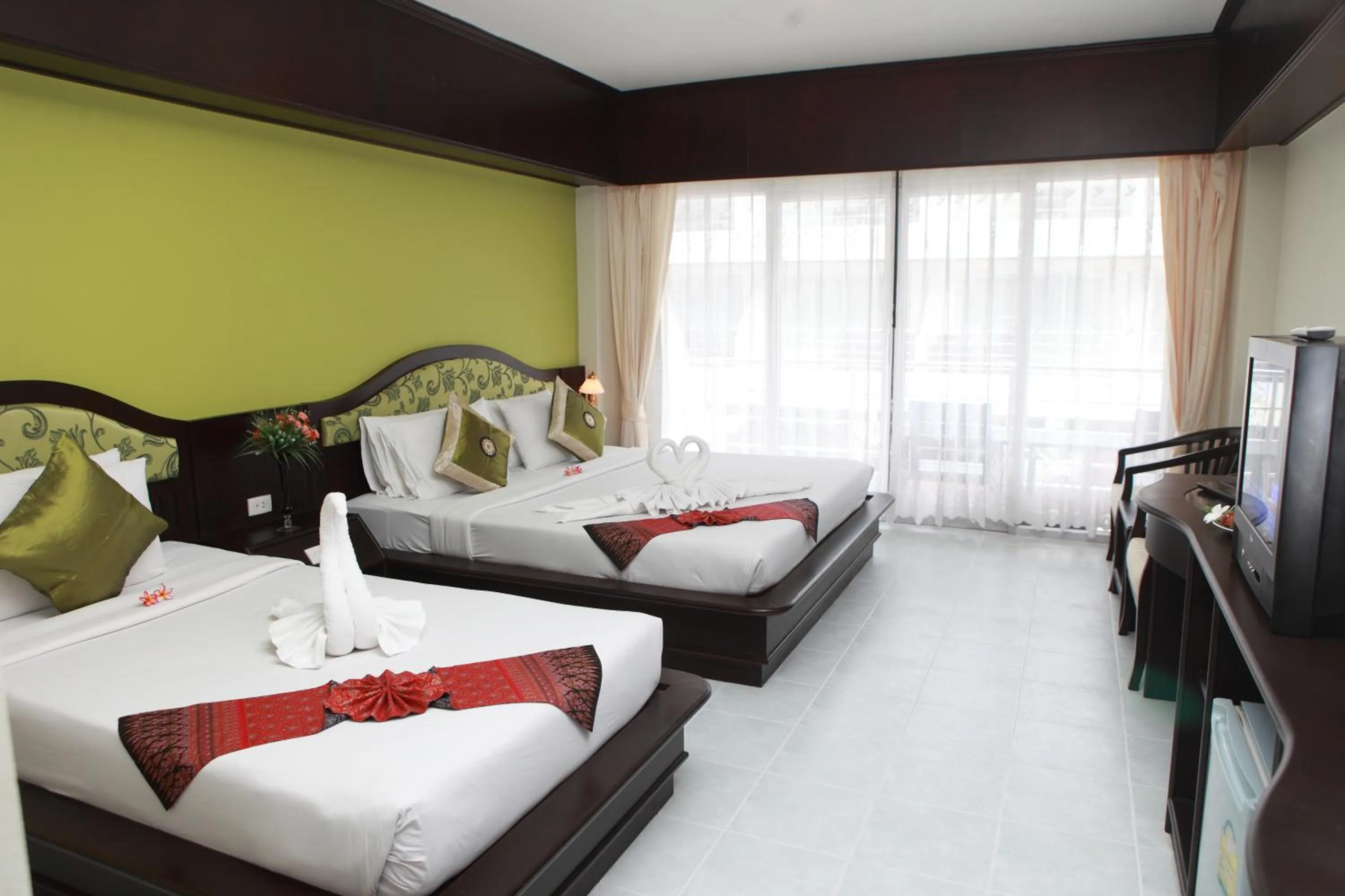 Decorative detail, Bed in Samui First House Hotel