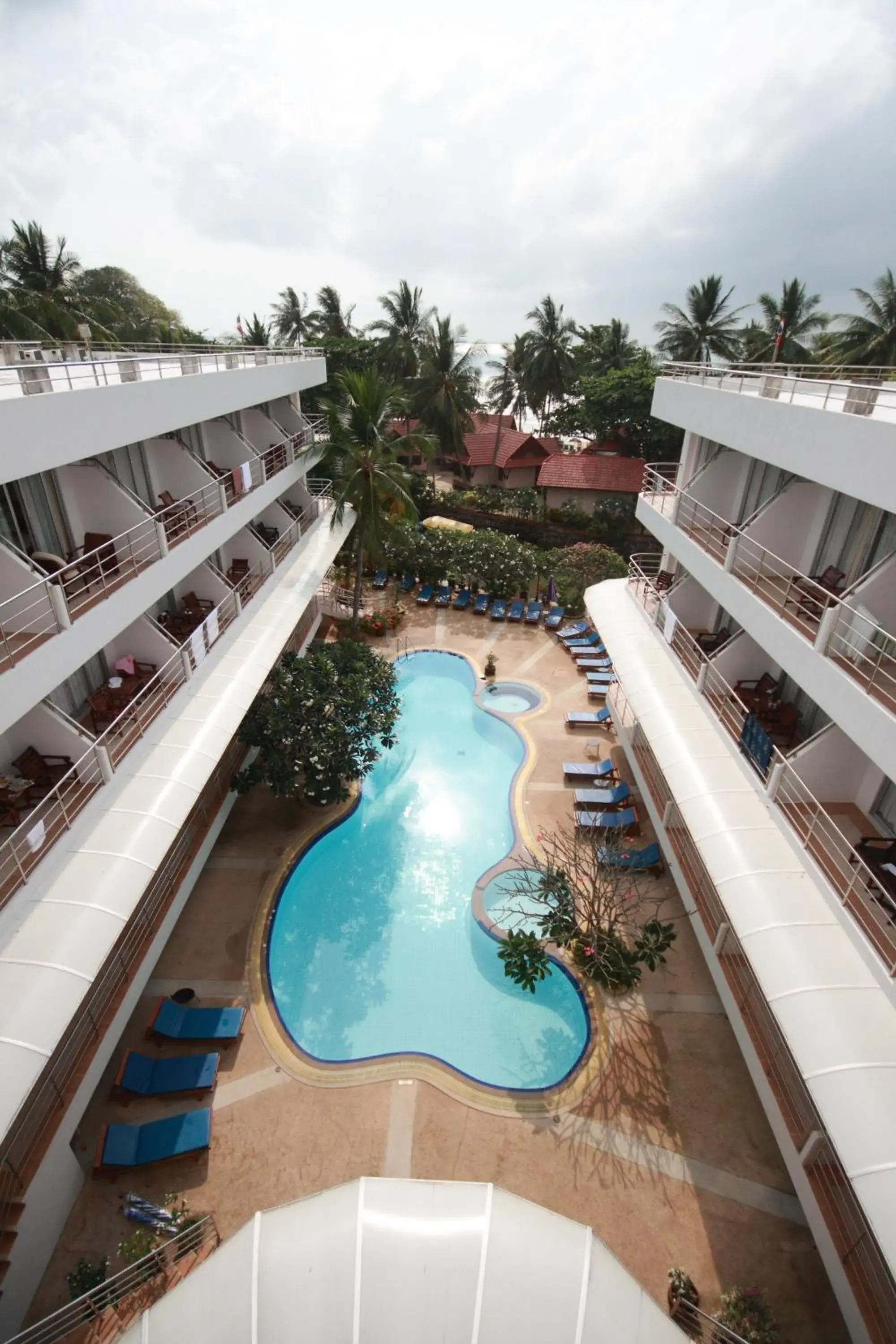 Bird's eye view in Samui First House Hotel Bird's eye view in Samui First House Hotel