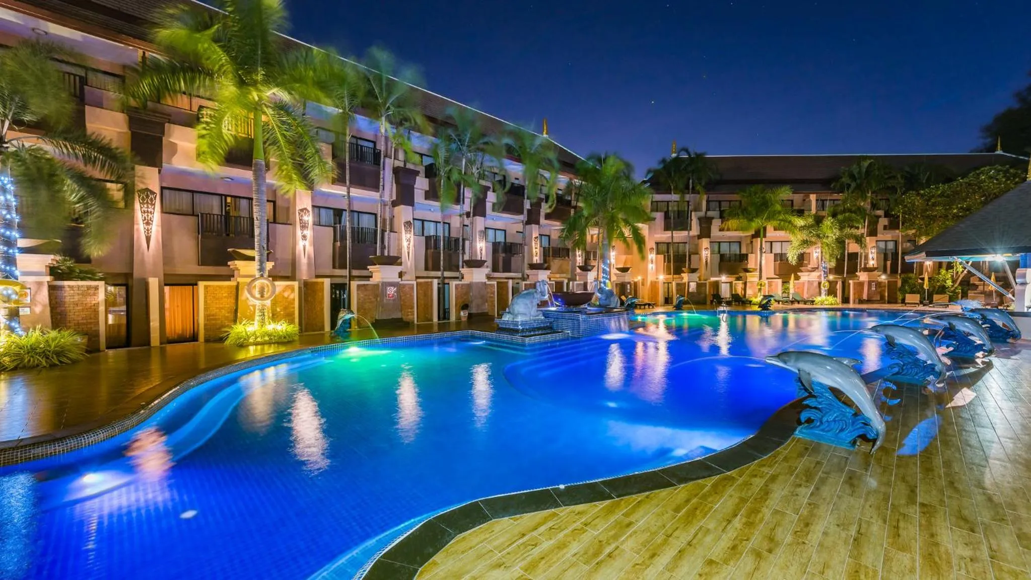 Pool view in Princess Kamala Beachfront Hotel - SHA Extra Plus