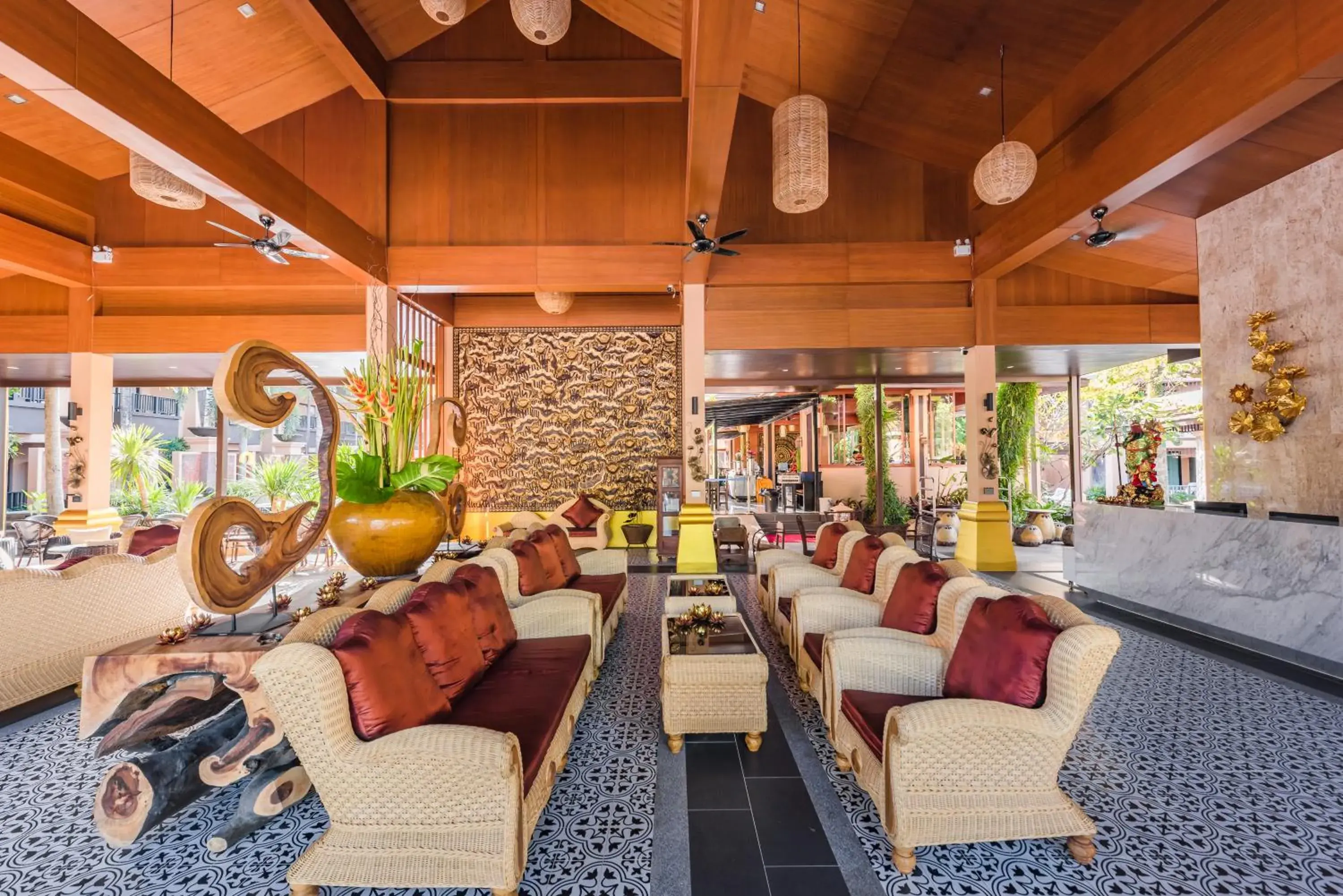 Lobby or reception in Princess Kamala Beachfront Hotel - SHA Extra Plus Lobby or reception in Princess Kamala Beachfront Hotel - SHA Extra Plus