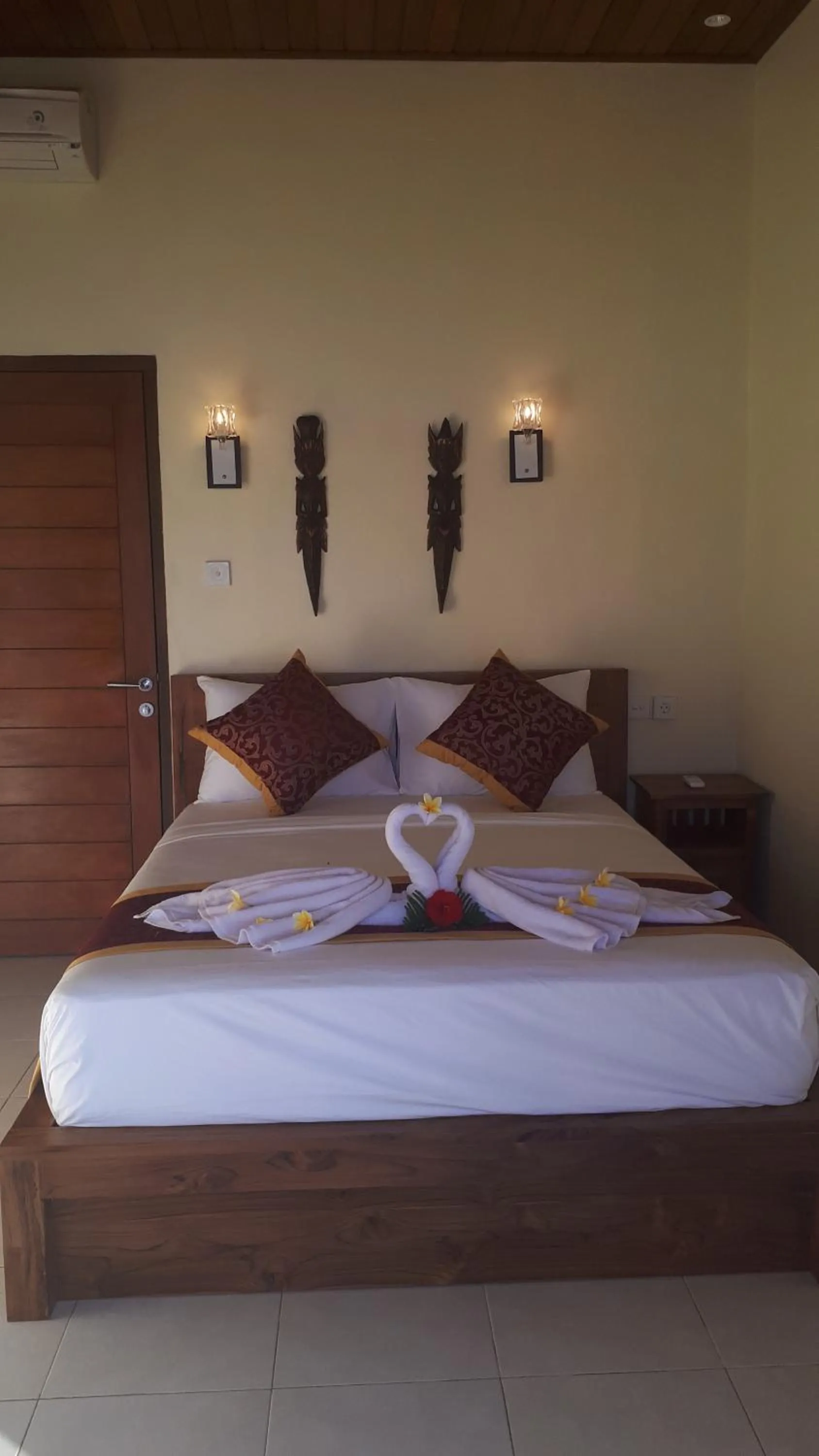 Bed in Double'A beach house