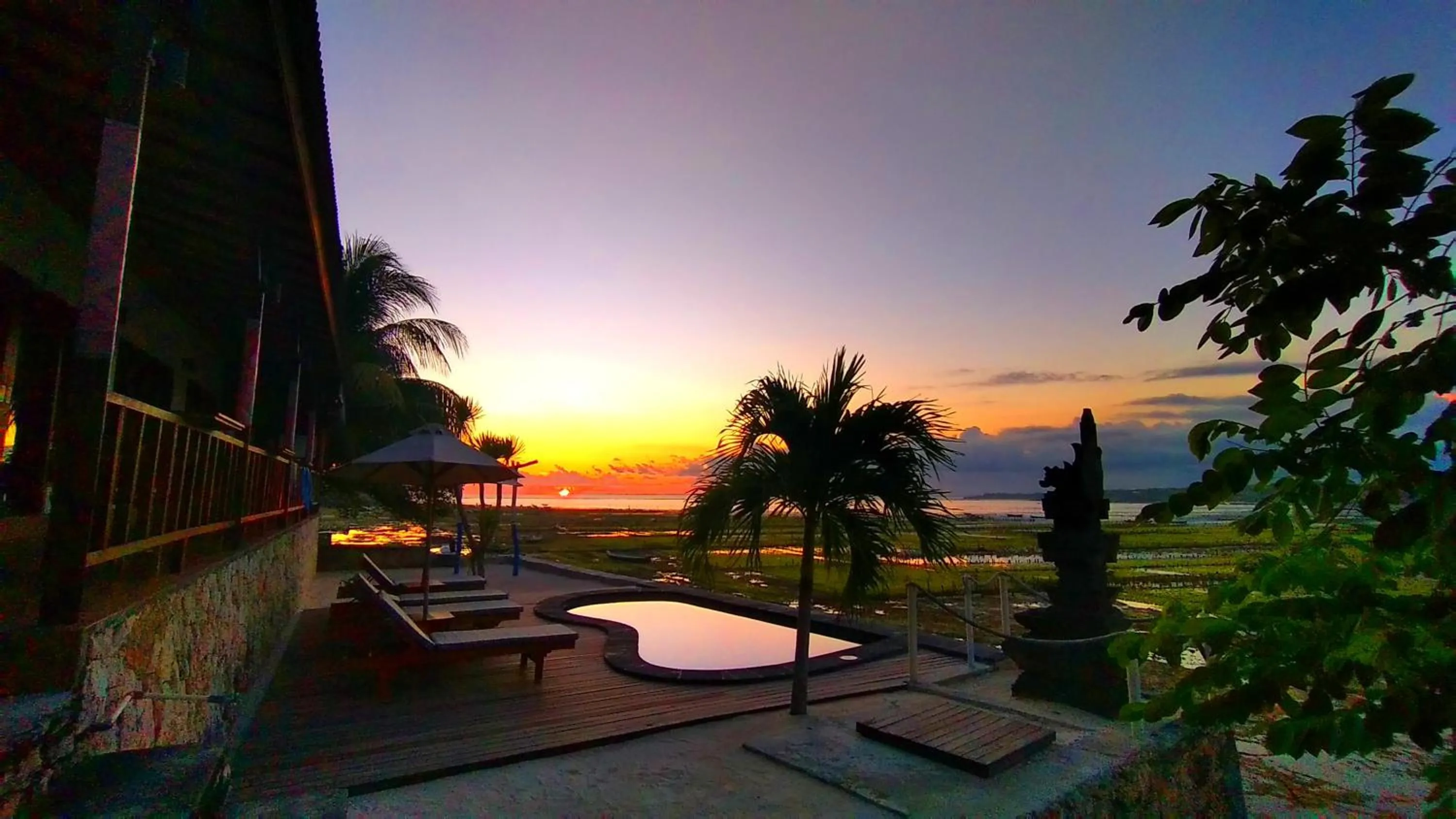 Sunset in Double'A beach house