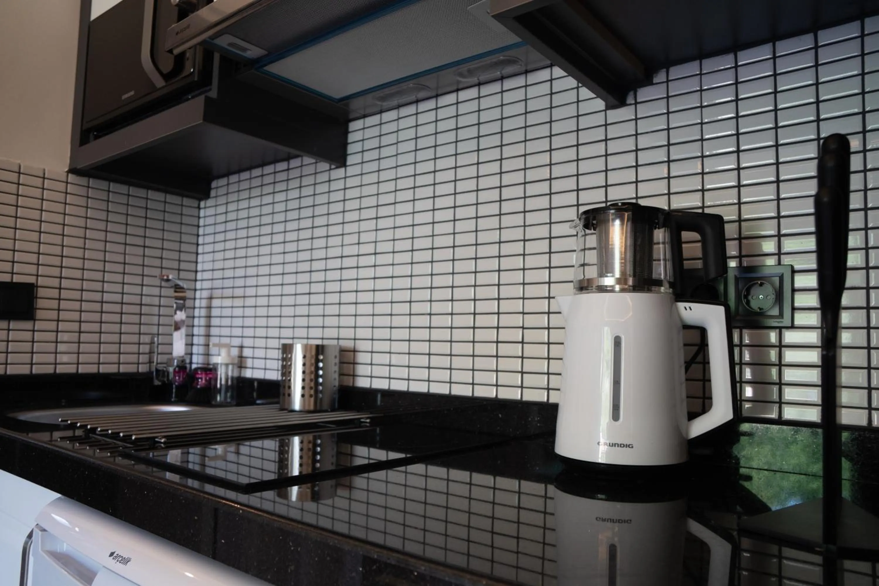 Kitchen or kitchenette in Camyuva Beach Hotel