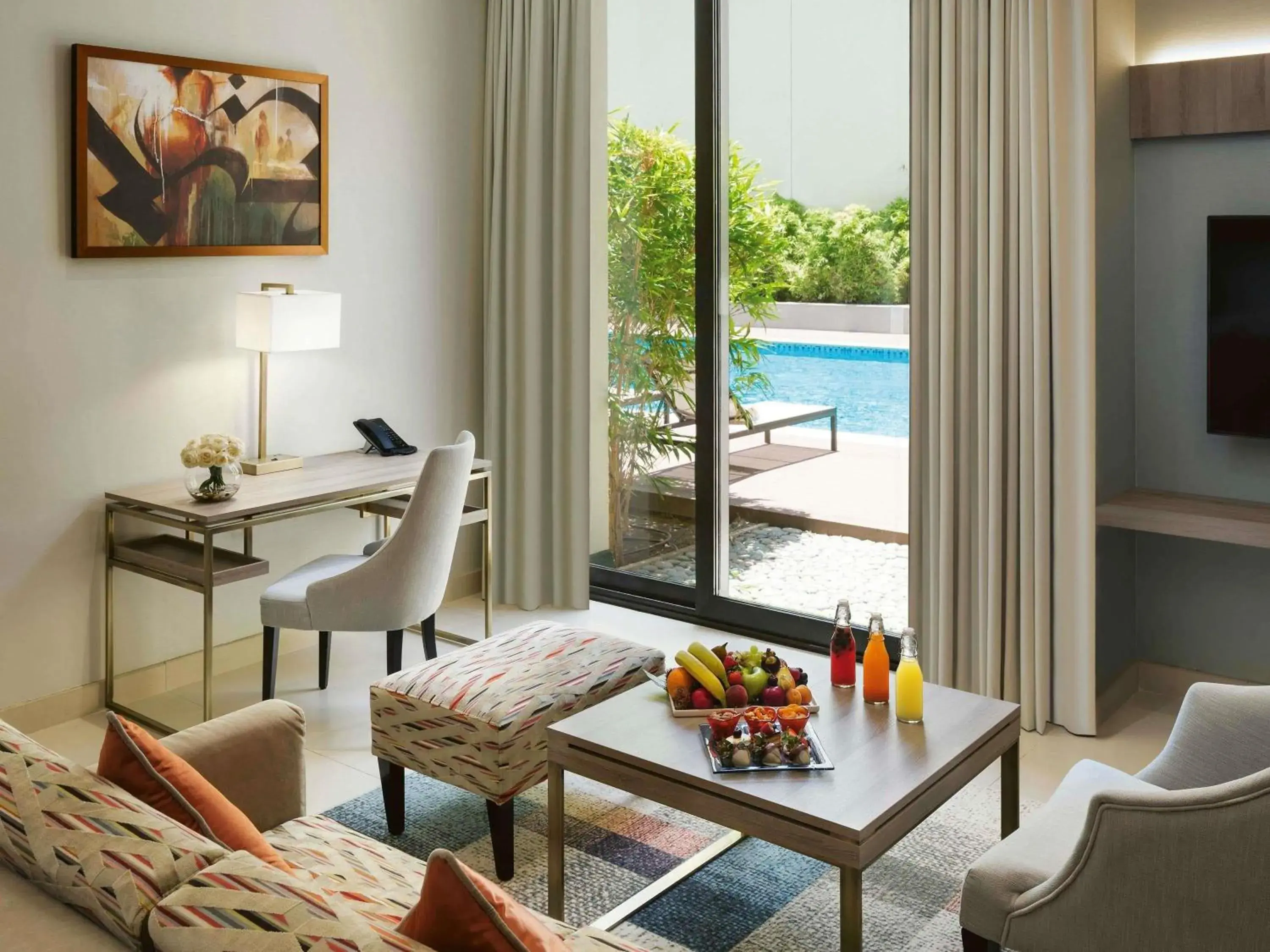 Residence Studio with Pool Access and Patio in Mövenpick Hotel Tahlia Jeddah Residence Studio with Pool Access and Patio in Mövenpick Hotel Tahlia Jeddah