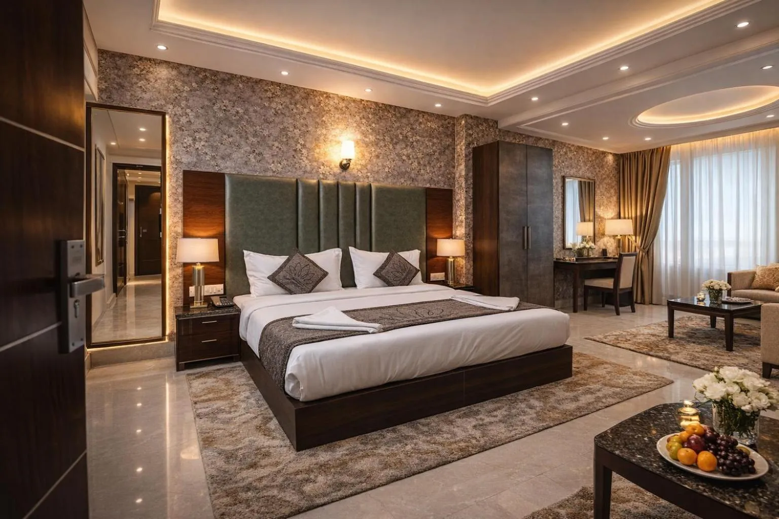 Bed in Hotel HSP Suites - Near IGI Airport, New Delhi