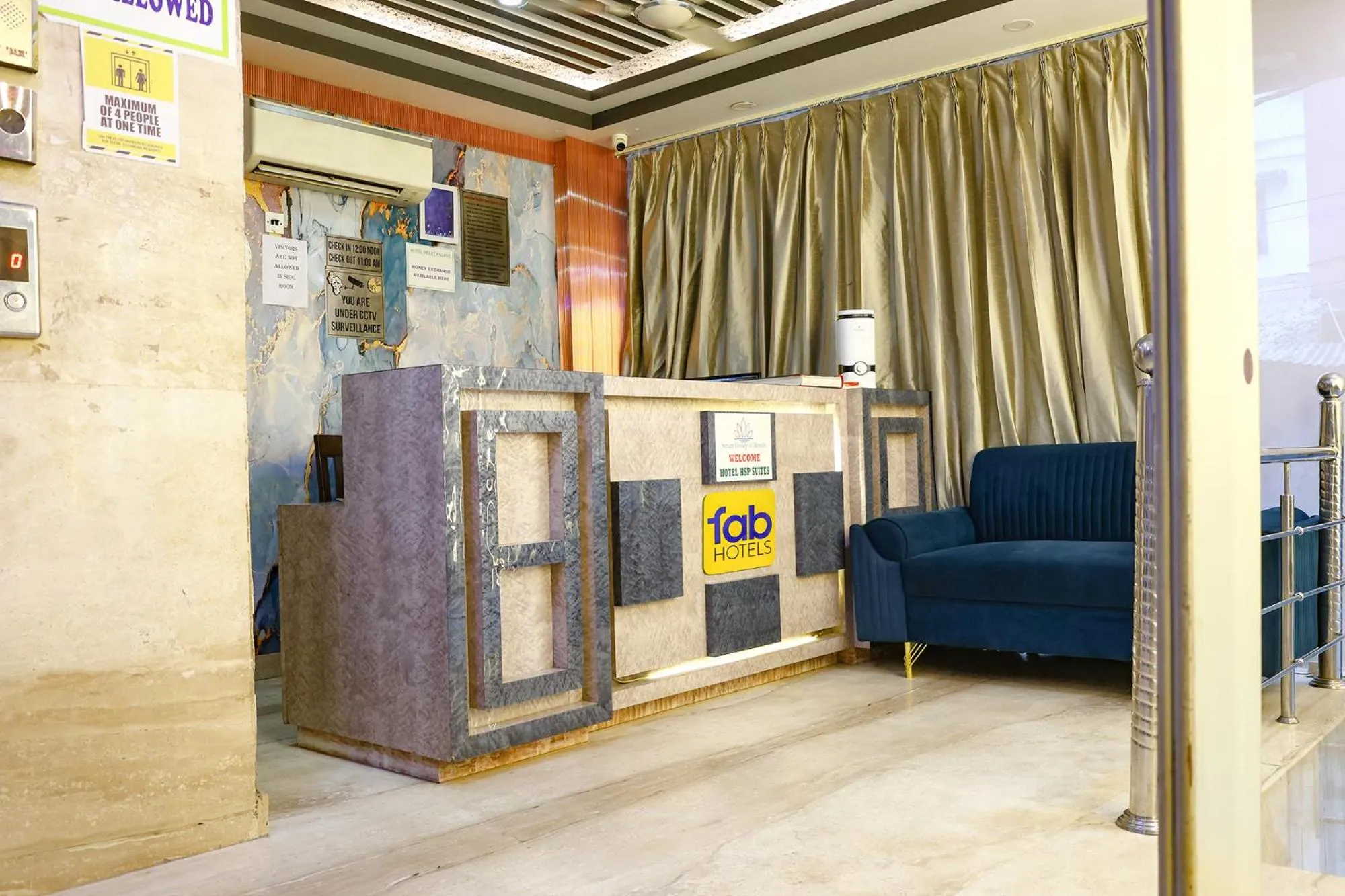 Lobby or reception in Hotel HSP Suites - Nr IGI Airport, New Delhi