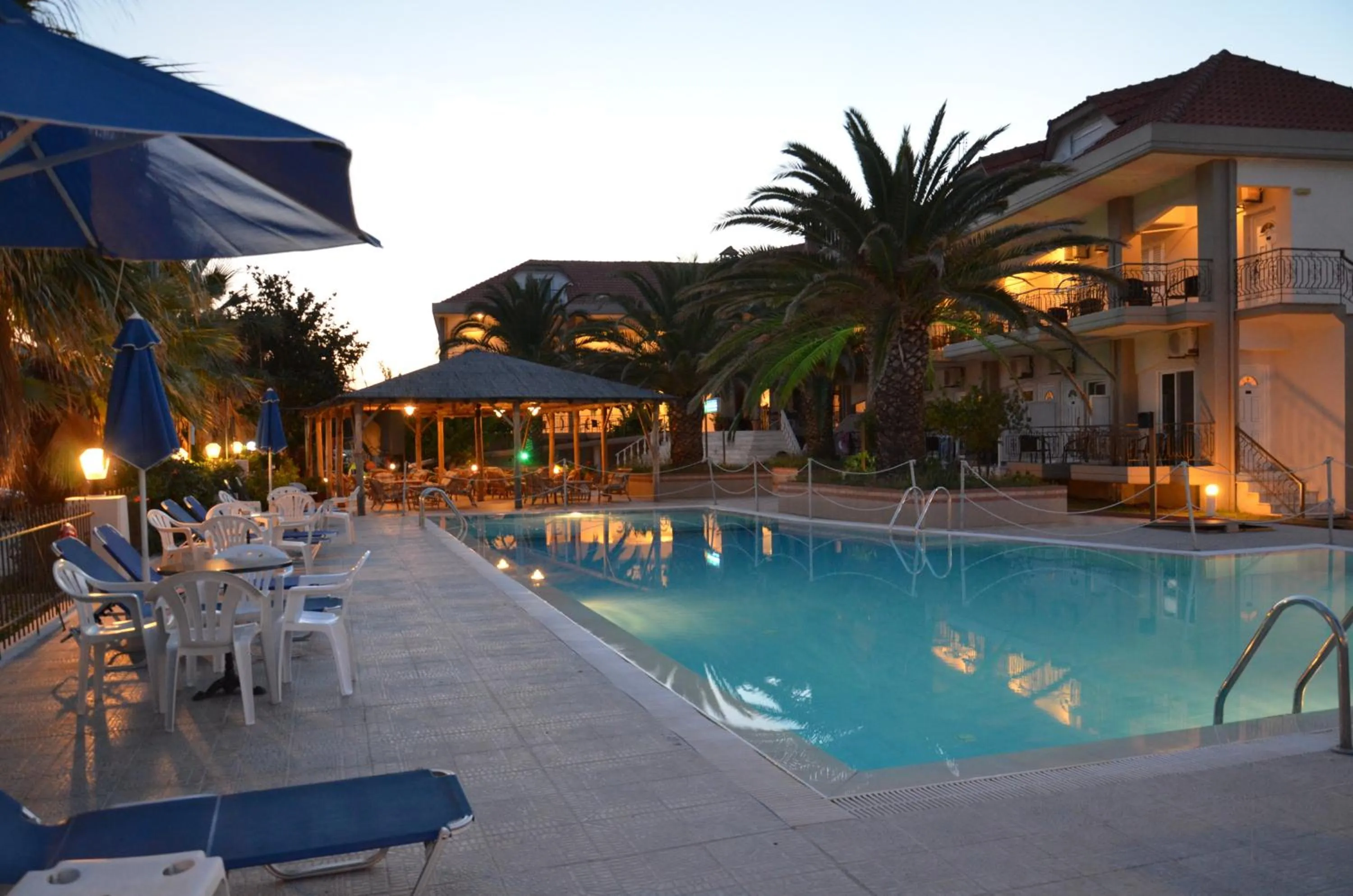 Swimming pool in Rihios Hotel