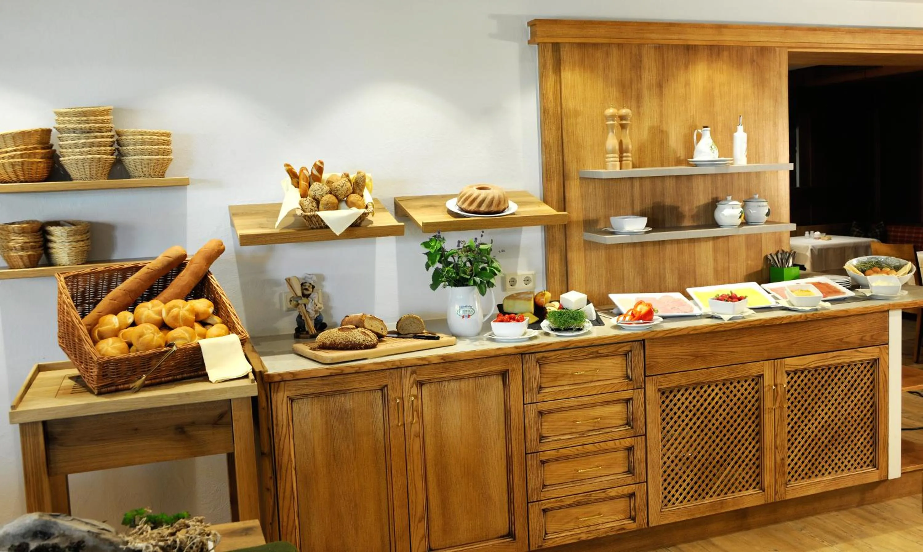 Buffet breakfast in Hotel Garni Forelle