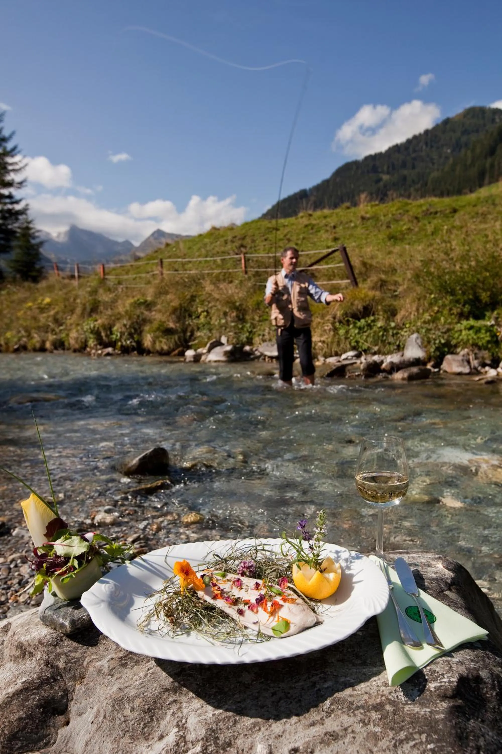 Fishing in Hotel Garni Forelle