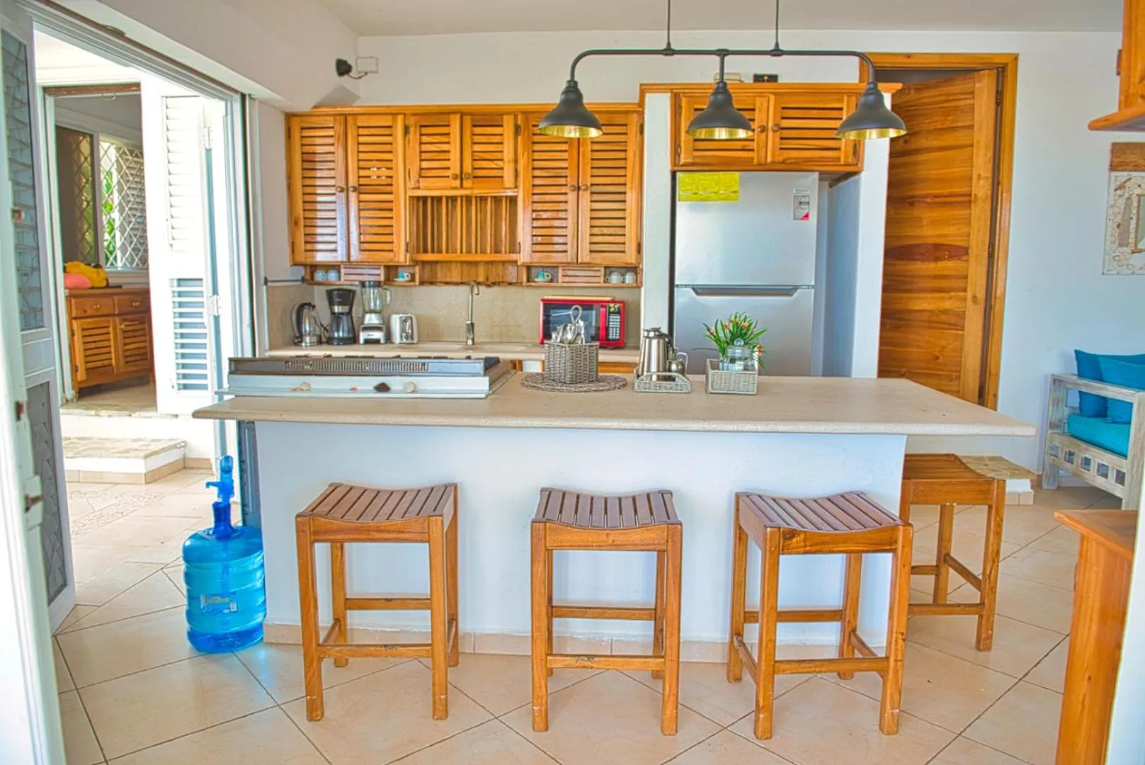 Communal kitchen in Hotel Villas Palmas Al Mar
