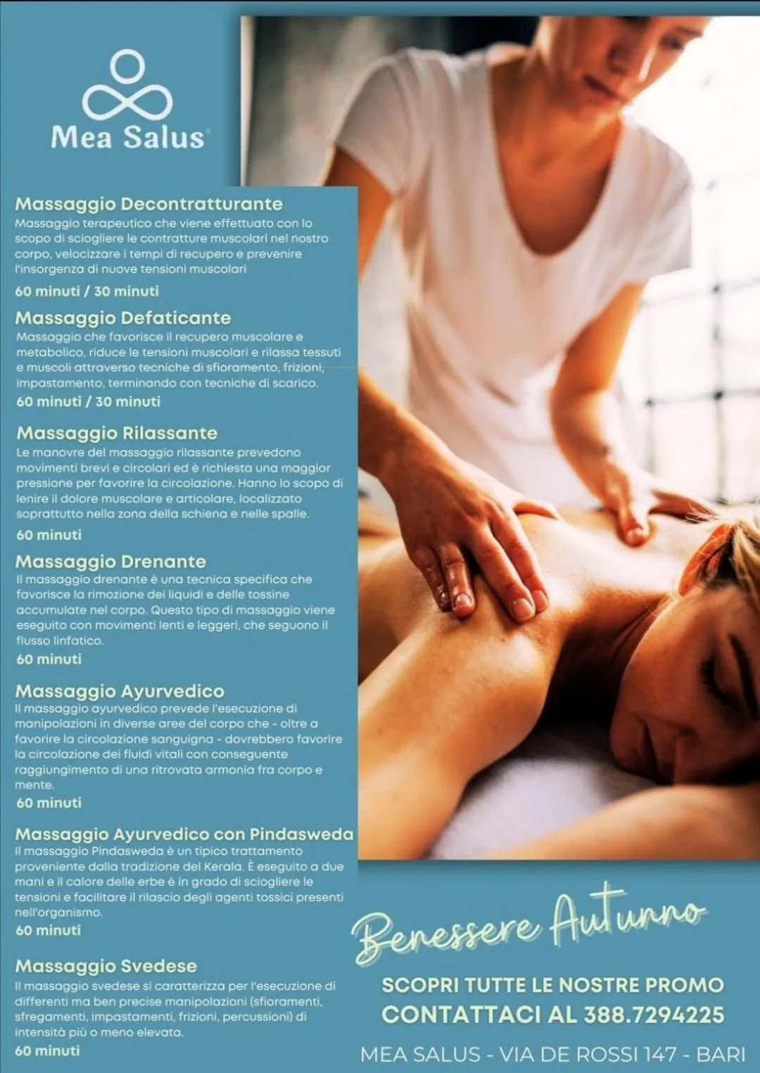 Massage in De Rossi Holiday