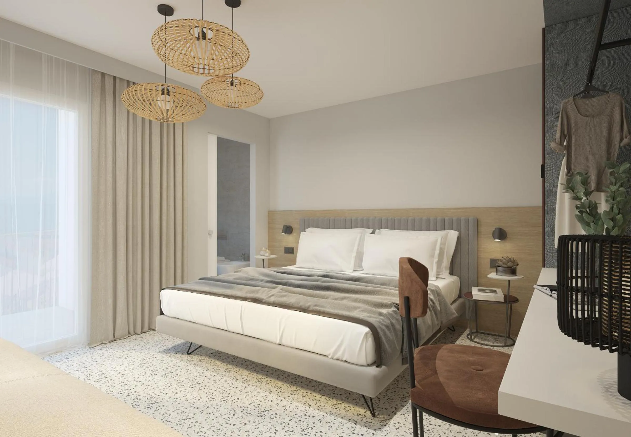 Bed in Hotel Sirenetta