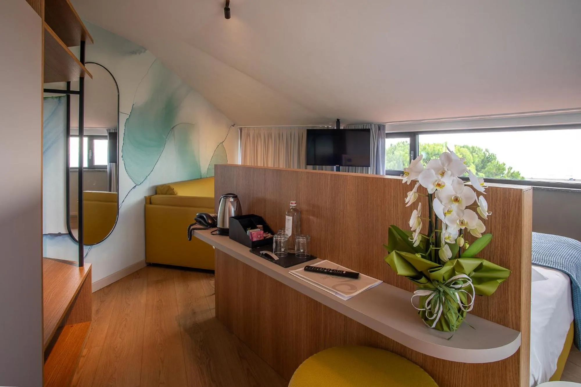 Bed in Hotel Sirenetta