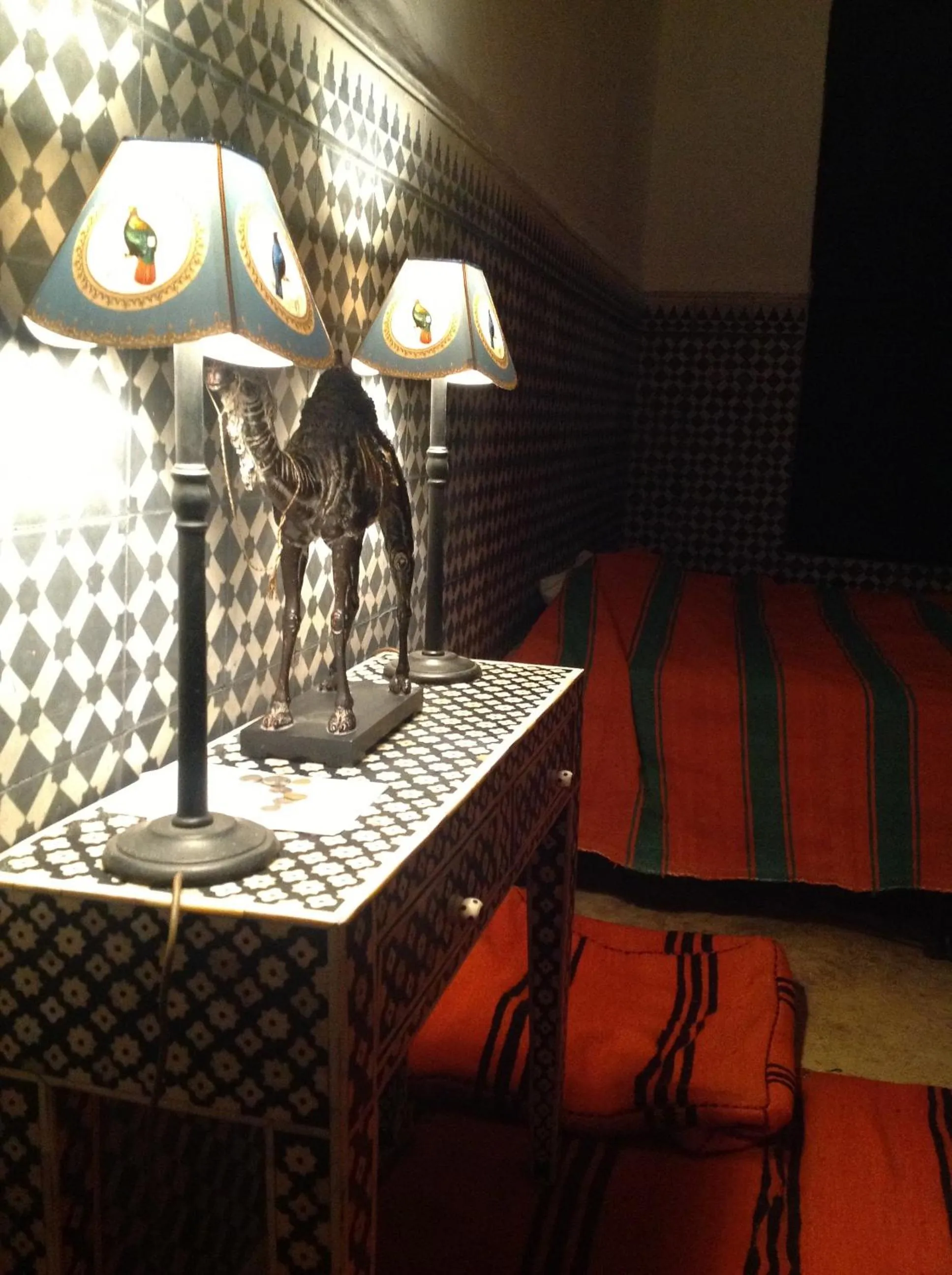 Decorative detail in Riad Tibibt