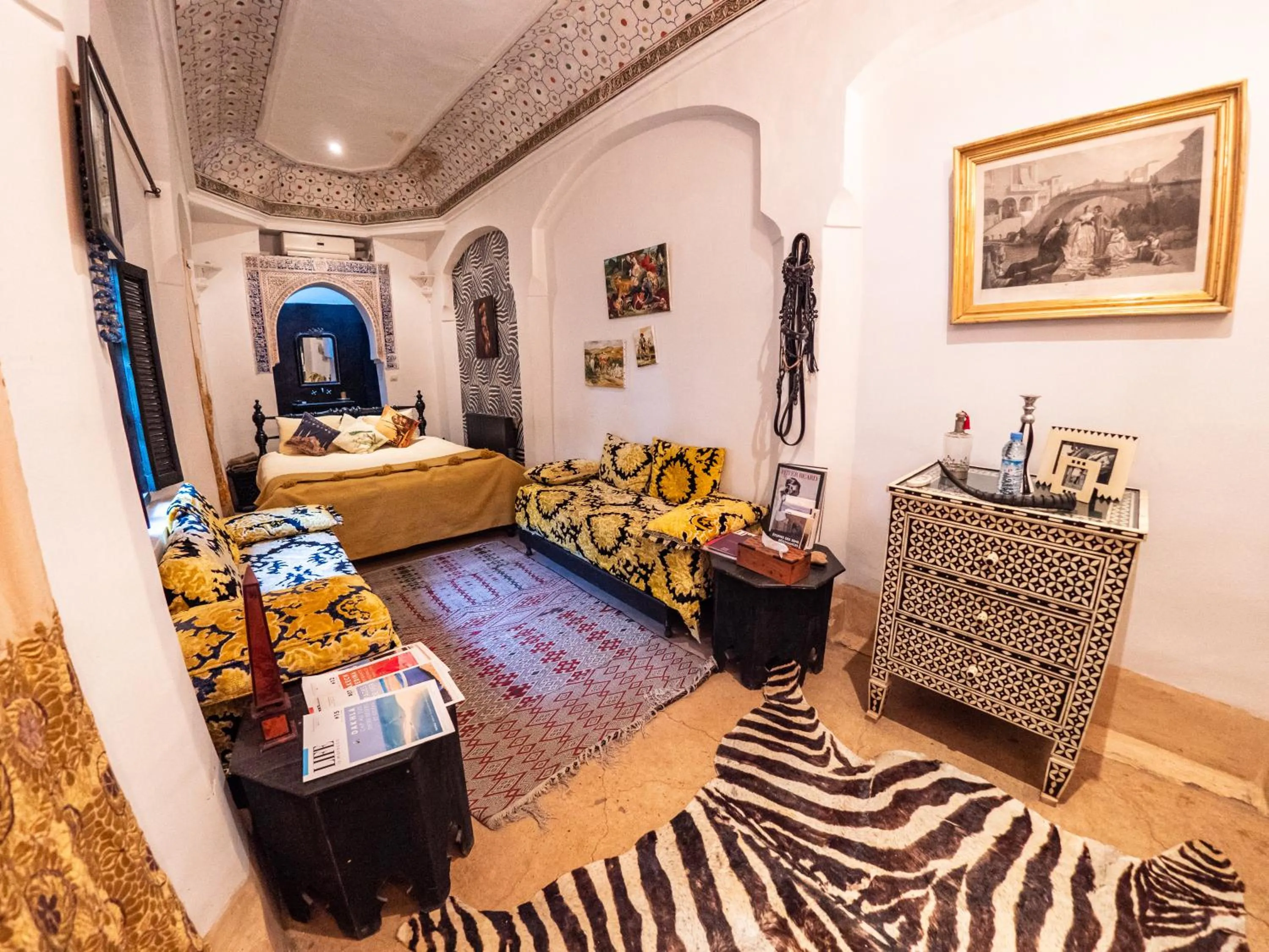 Bed in Riad Tibibt