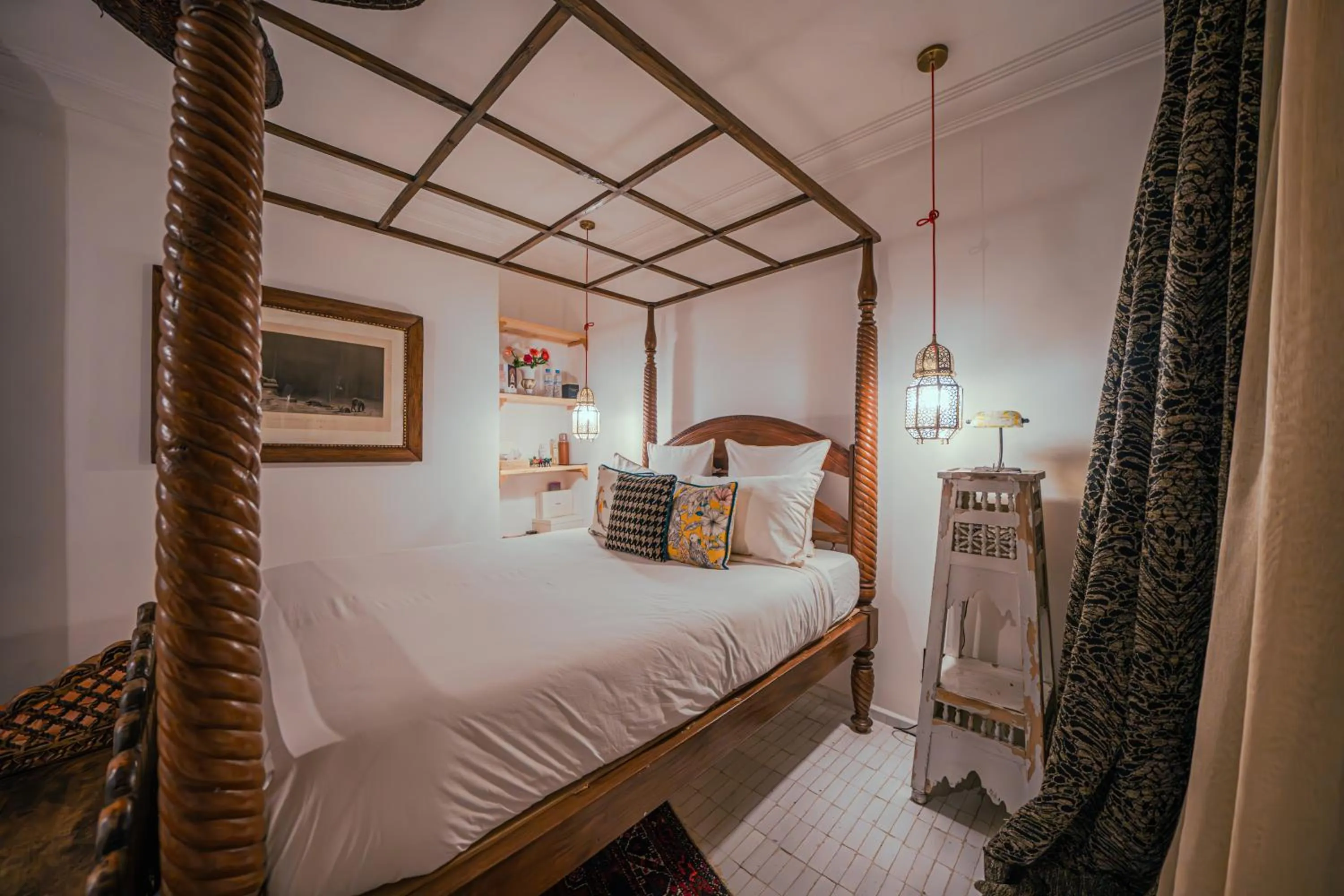 View (from property/room), Bed in Riad Tibibt