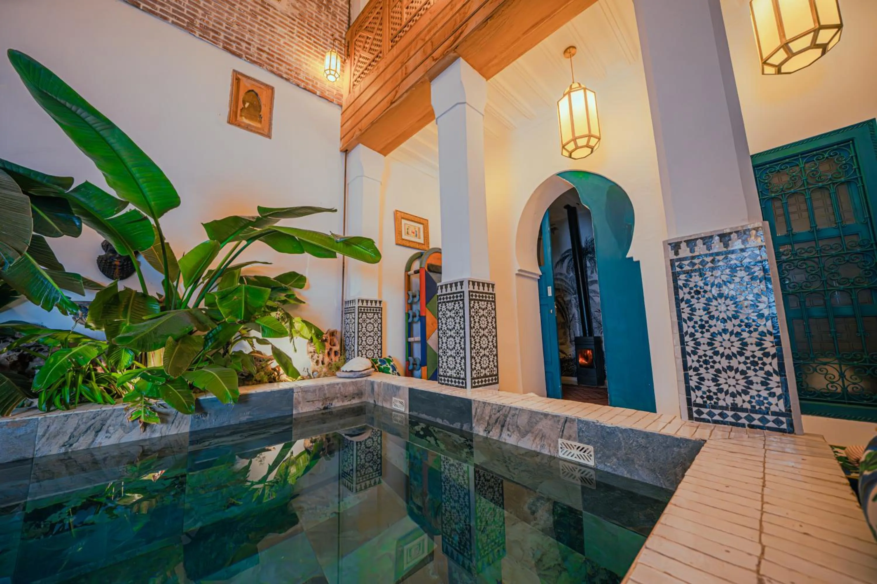 Pool view in Riad Tibibt