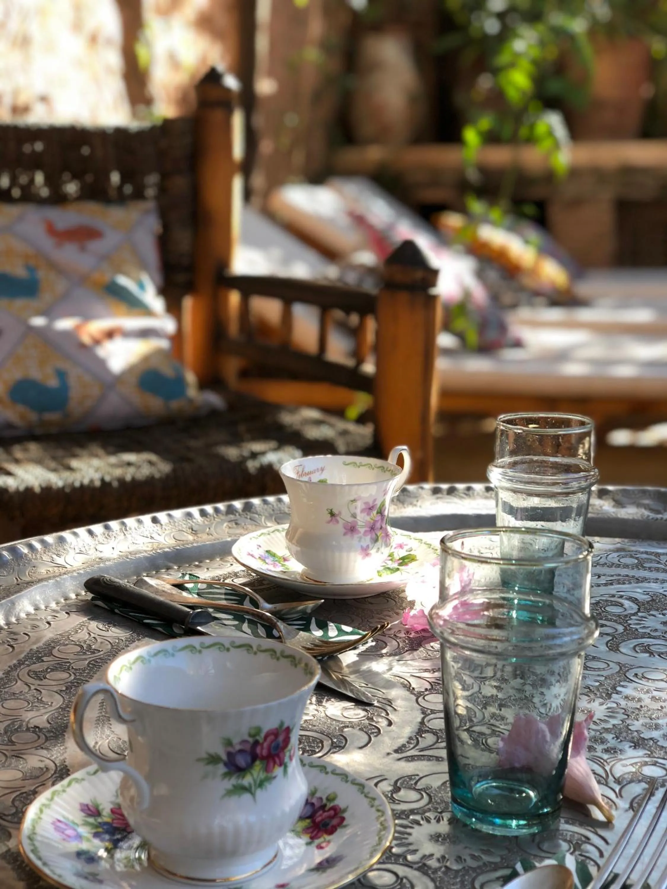 Balcony/Terrace in Riad Tibibt